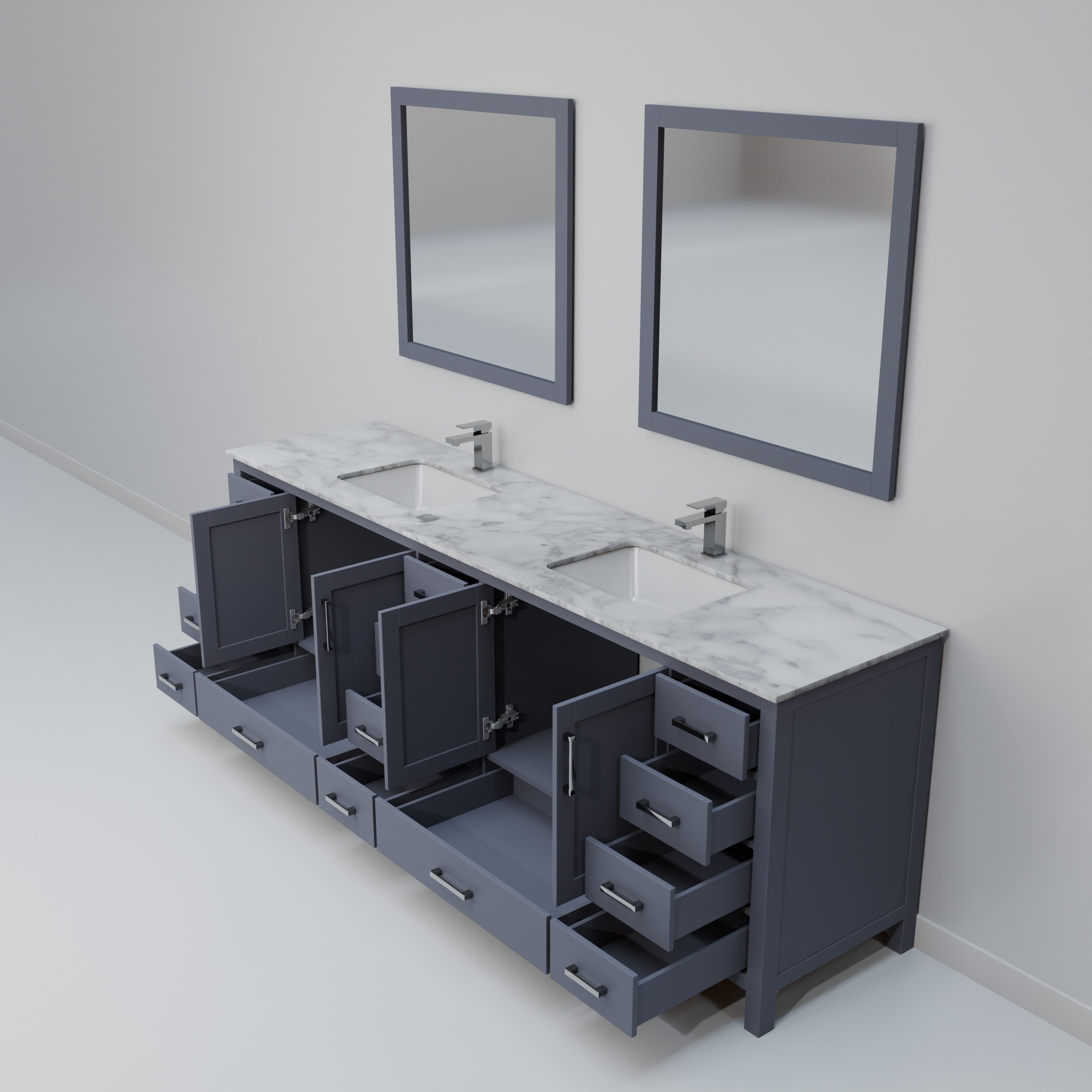 Lexora LJ342284DBDSM34F Bath-Vanity-Combo - View #5