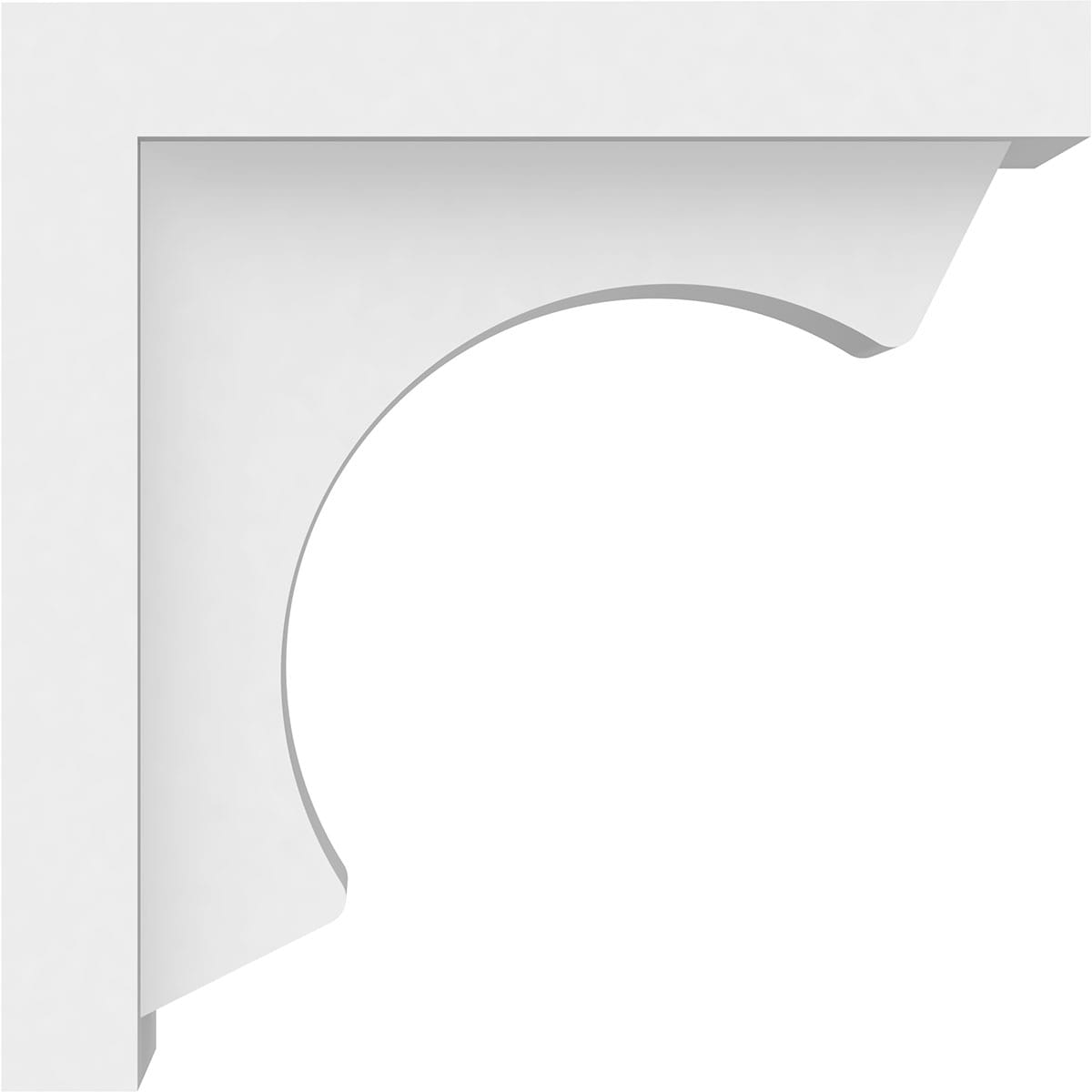 Ekena Millwork BKTP04X08X08EMR Exterior-Brackets-Braces - View #3