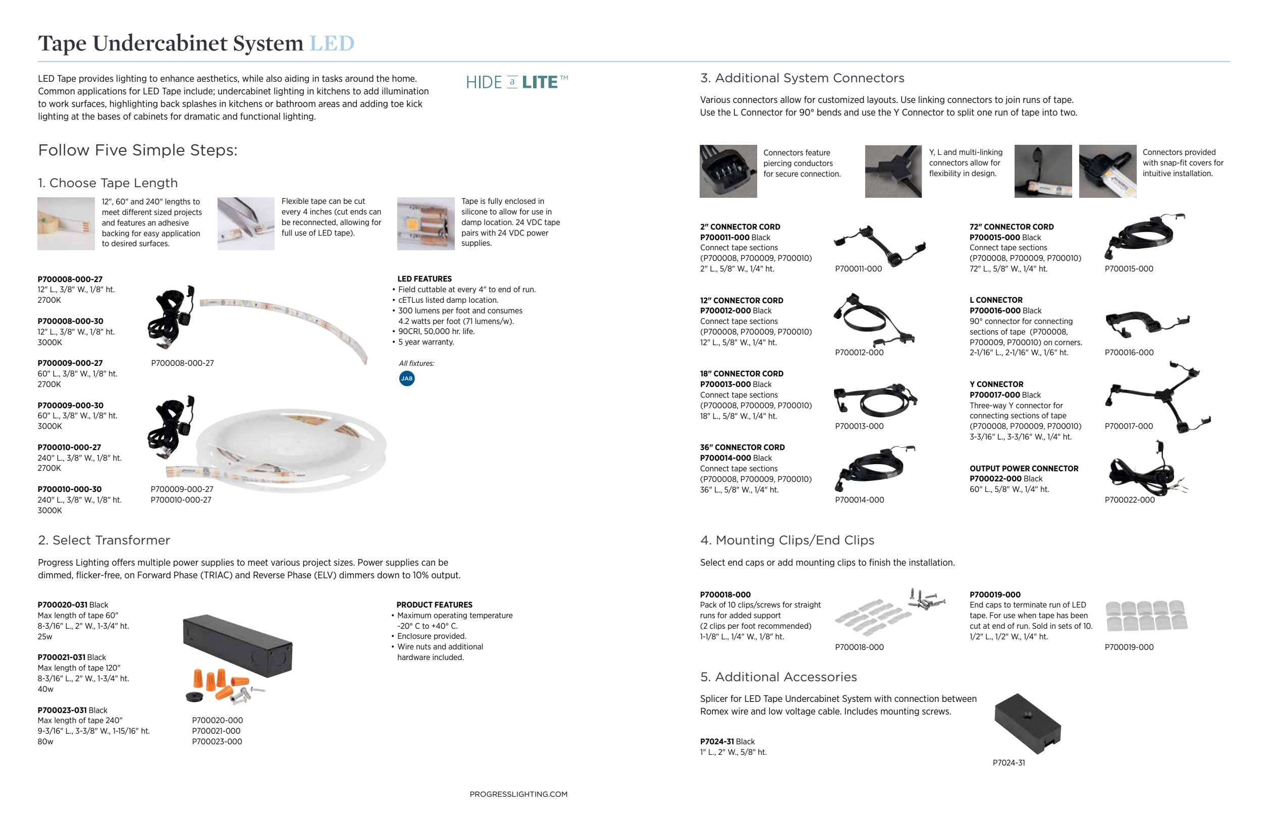 Progress Lighting P700020-031 Cabinet-Lighting-Parts - View #10