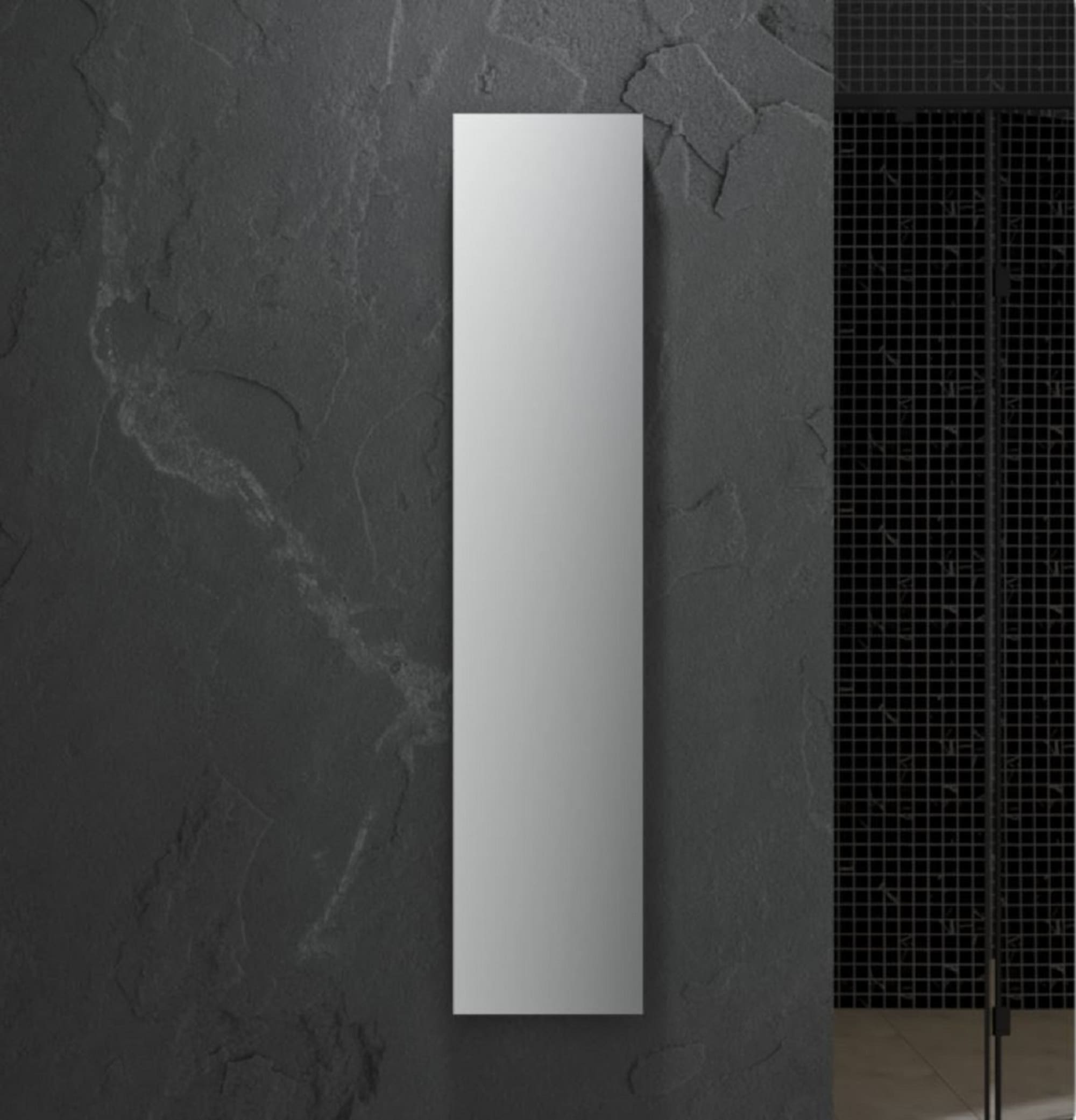 Fresca 15-in x 70-in Fog Free Surface/Recessed Mount Anodized Aluminum Mirrored Soft Close Medicine Cabinet