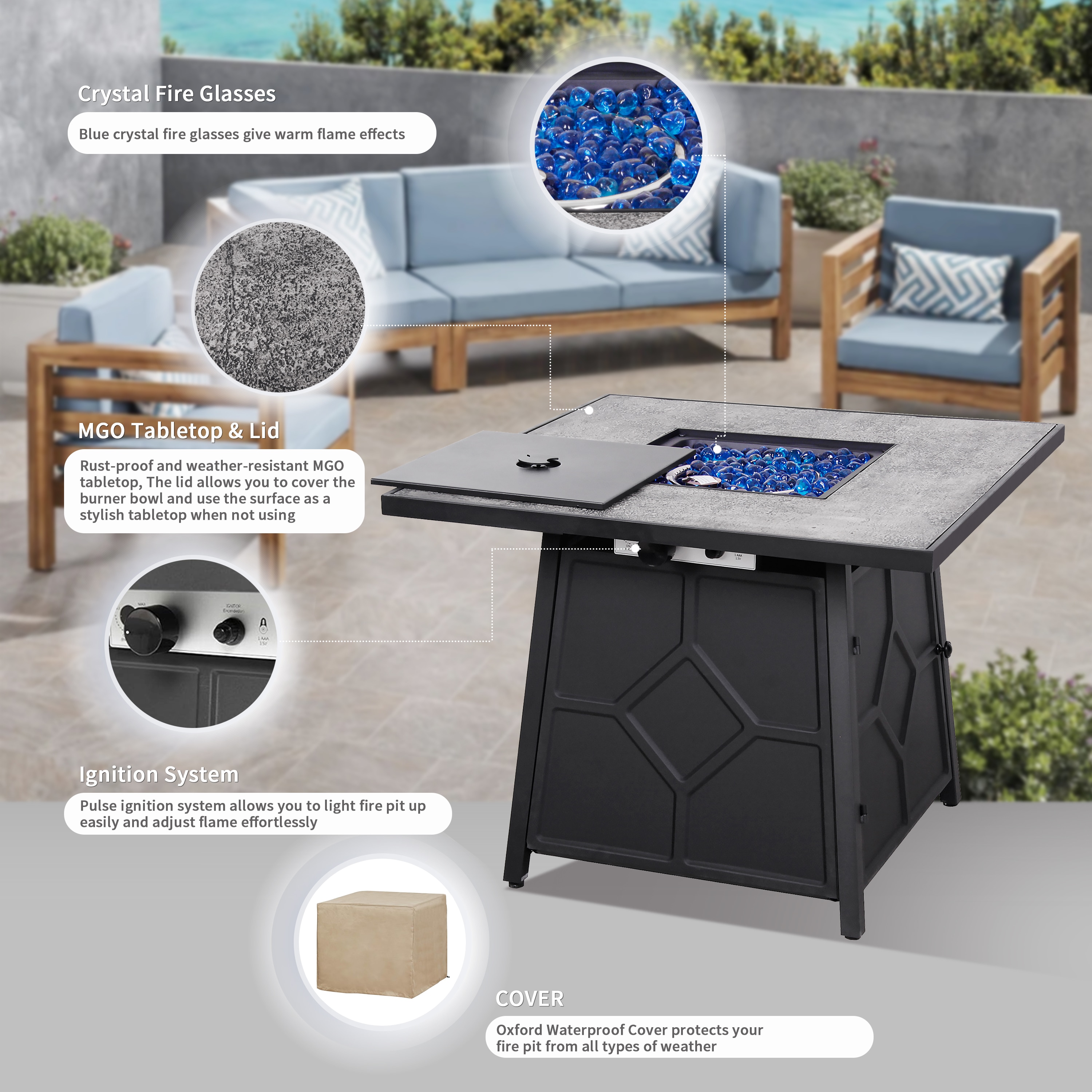 HEATMAXX SRGF12101 Outdoor-Gas-Fireplaces - View #4