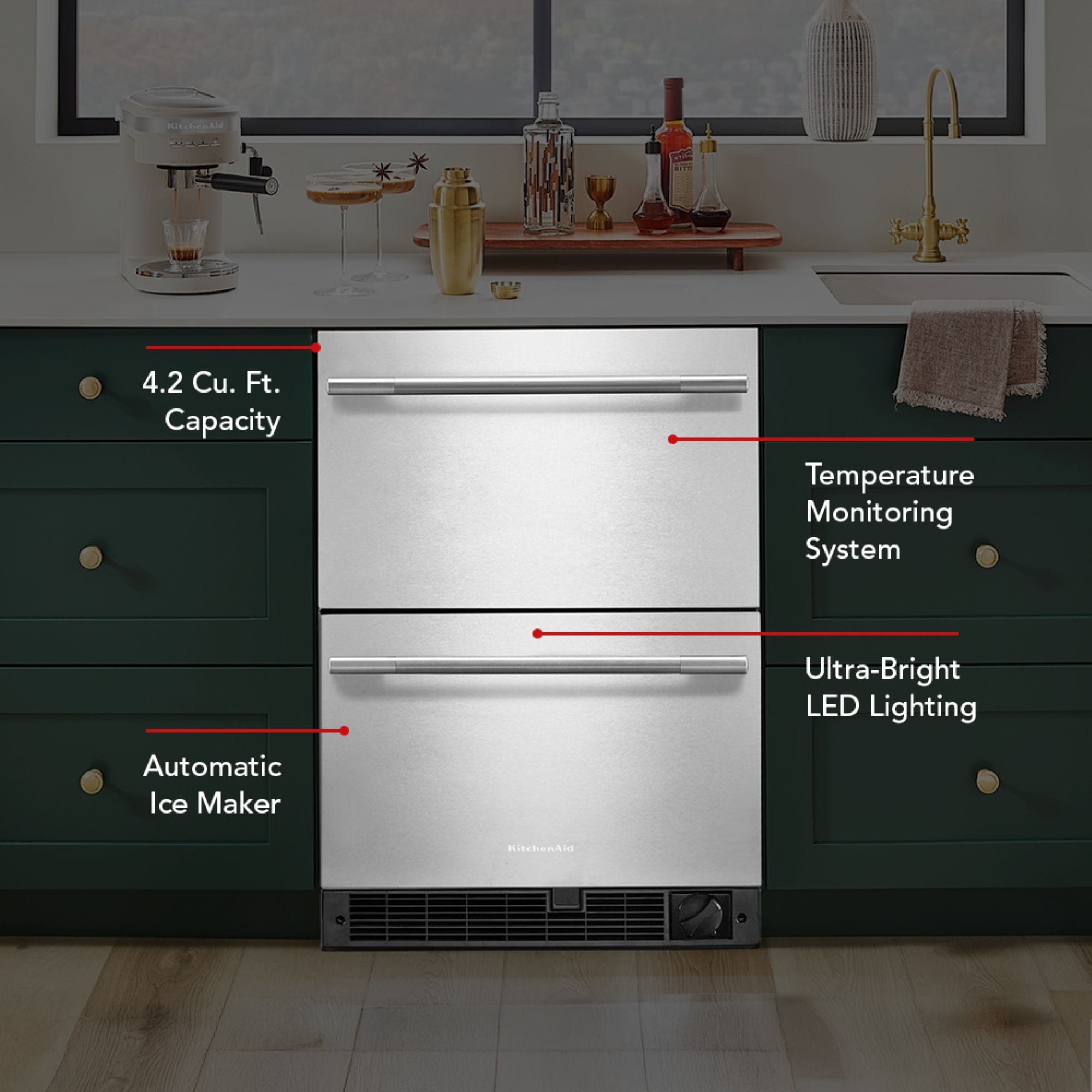 KitchenAid KUCT524SSB Drawer-Refrigerators - View #7