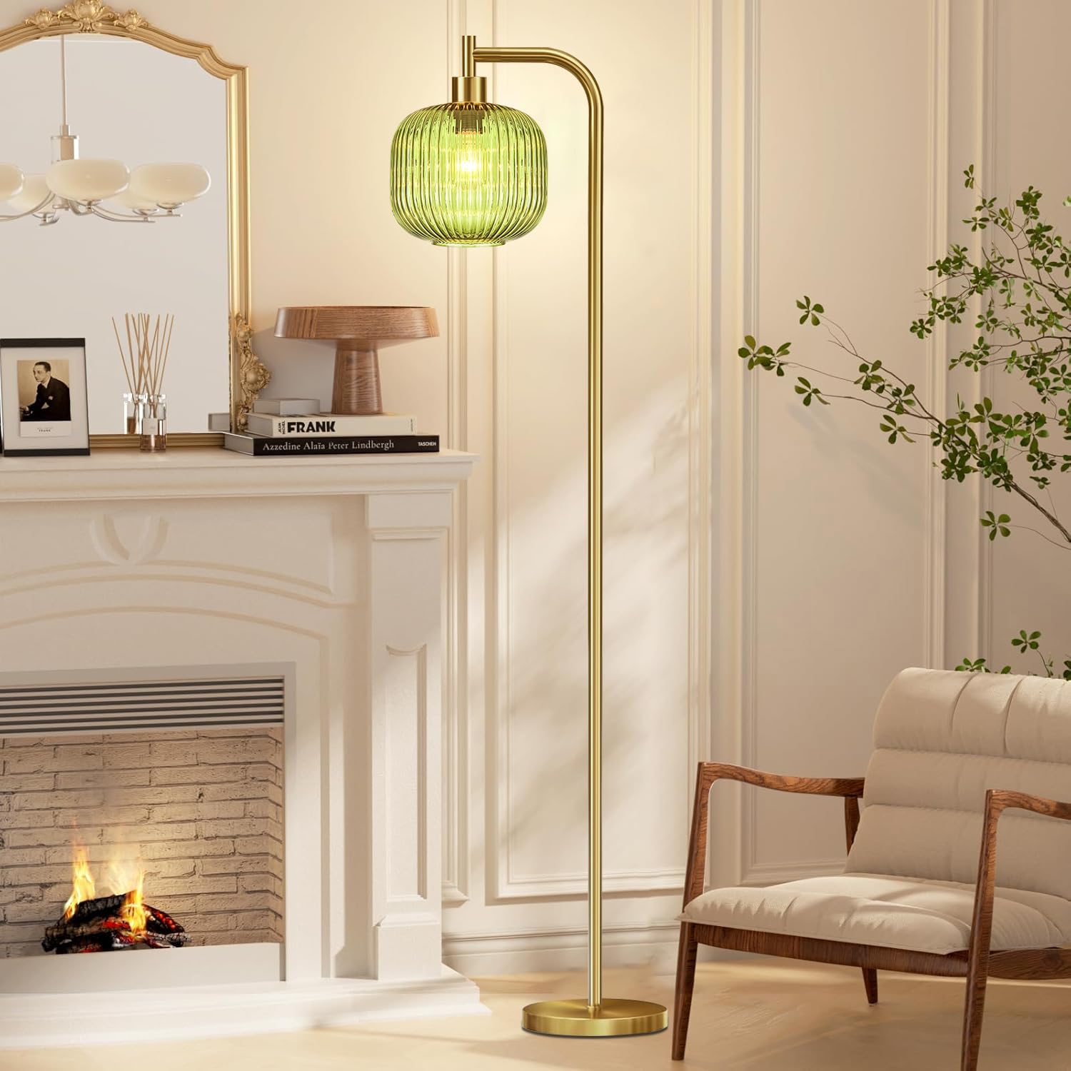 Innobule 68IN Tall Lamp Vintage Retro Floor Lamp Green in the Floor — free download