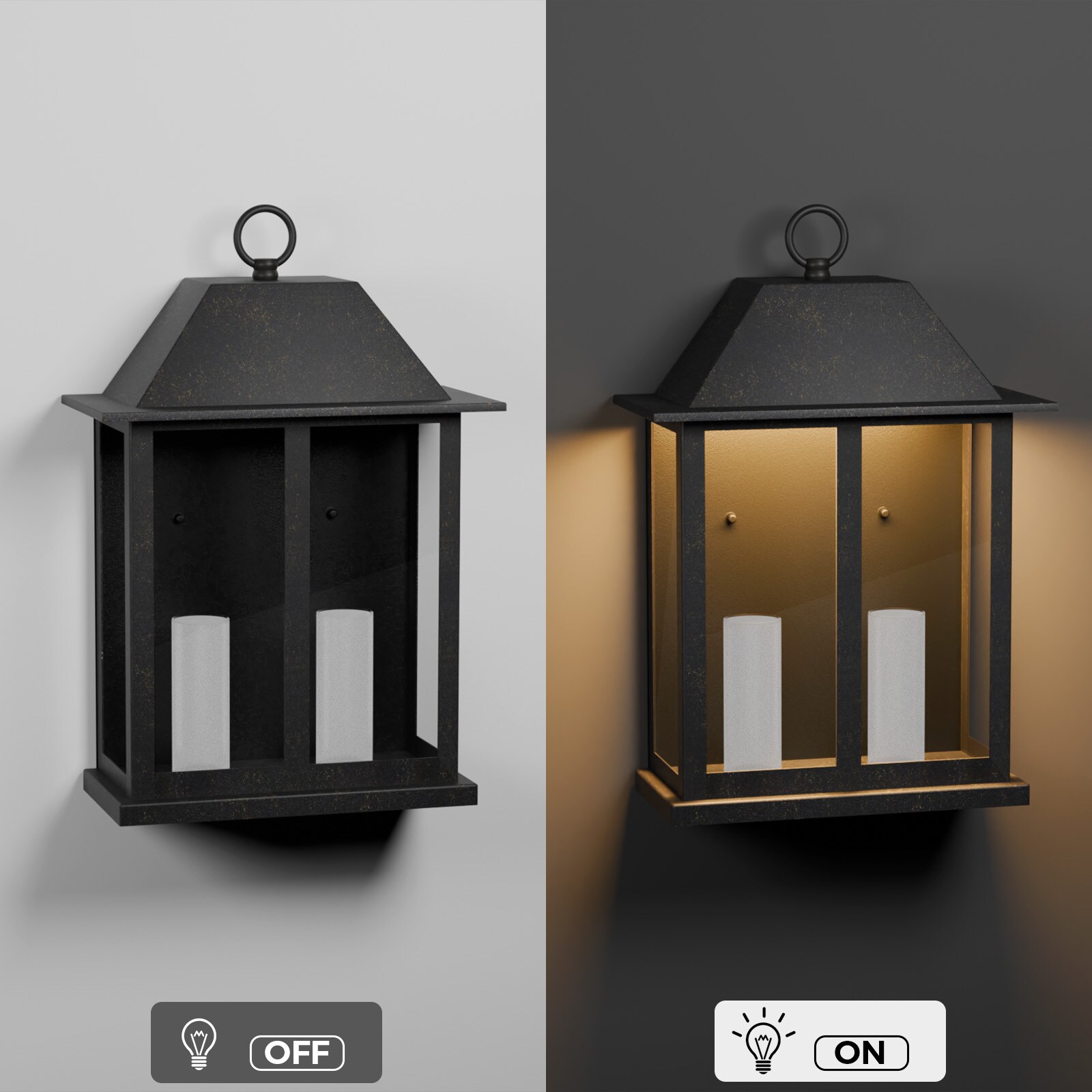 LamQee 06FTL0285BBK Outdoor-Wall-Lighting - View #3