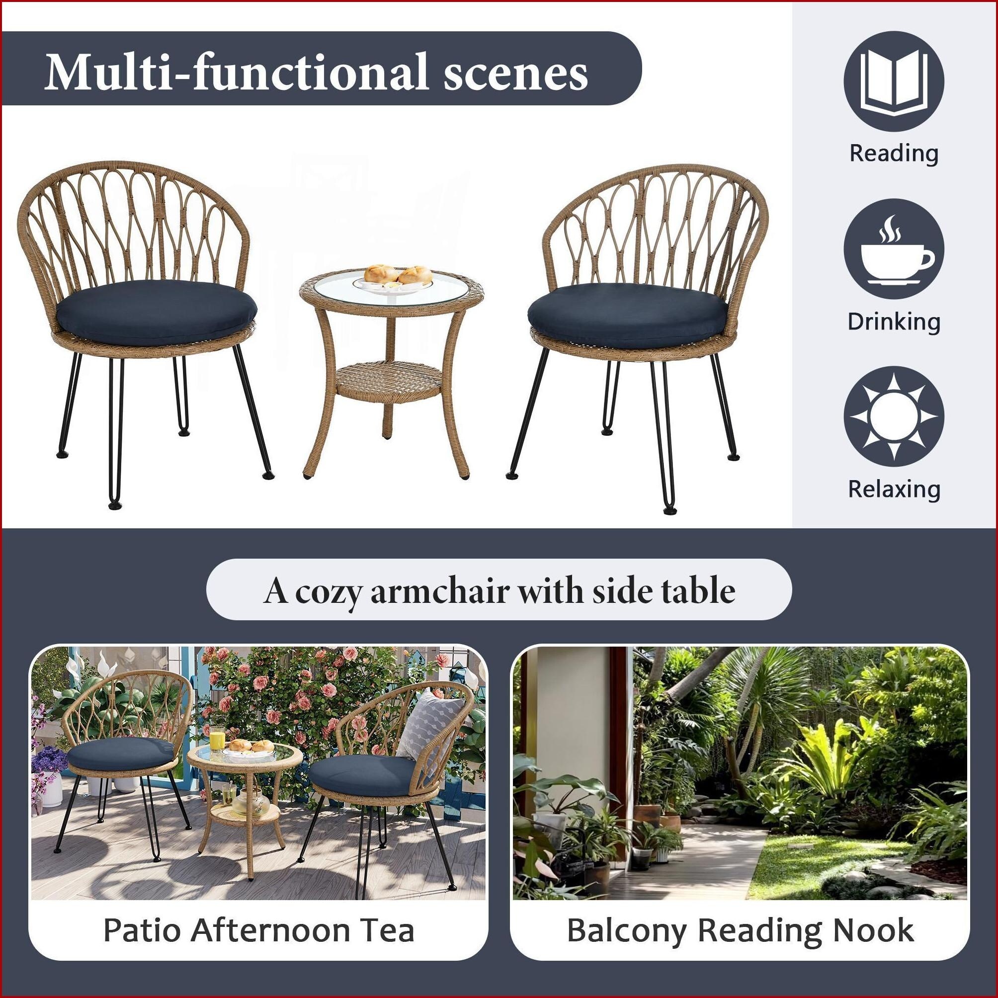 Watnature O8KBHLTFWQMV Patio-Chairs - View #12