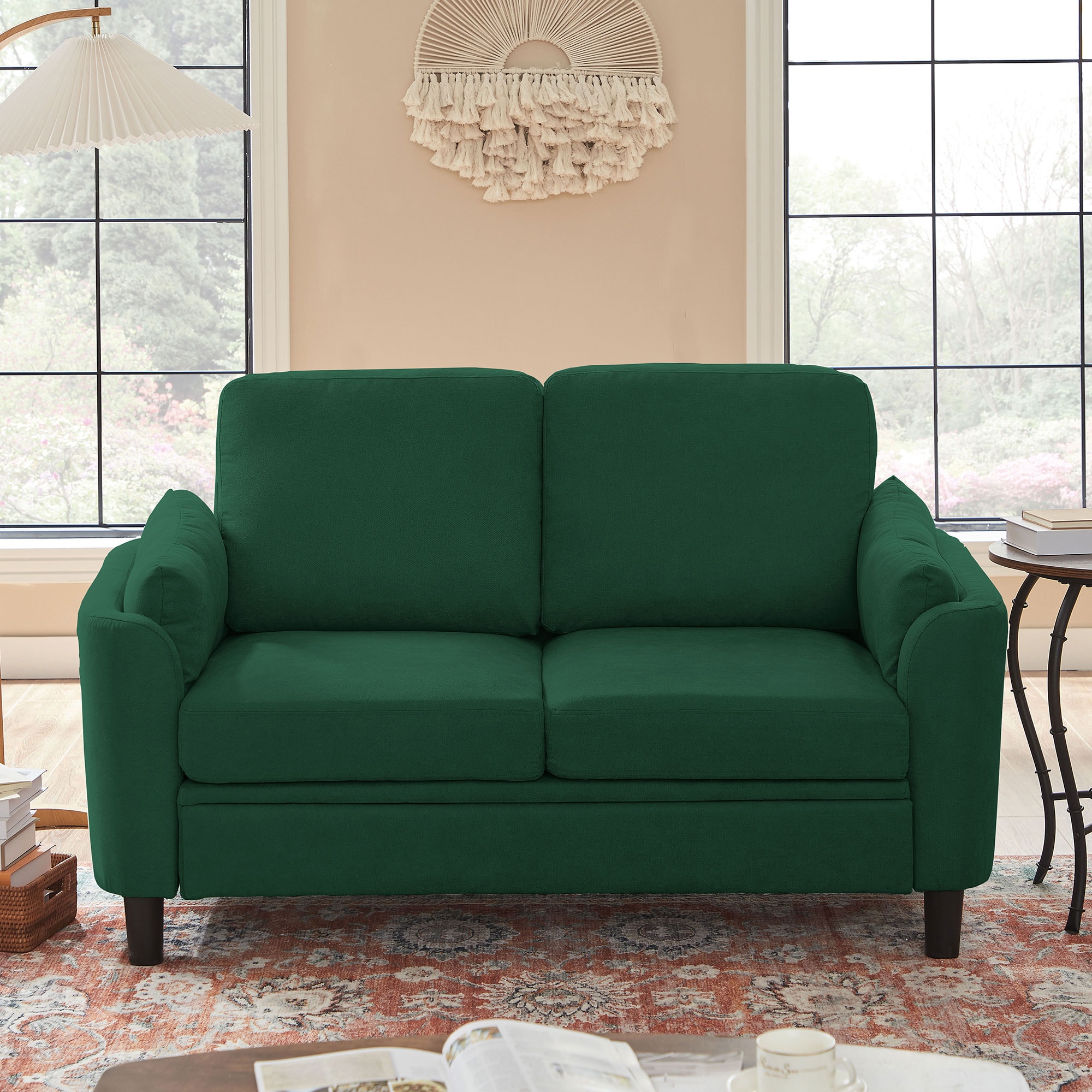 Jarenie US-98-BL US98 59.06-Inches Modern Green 2 -seater Loveseat