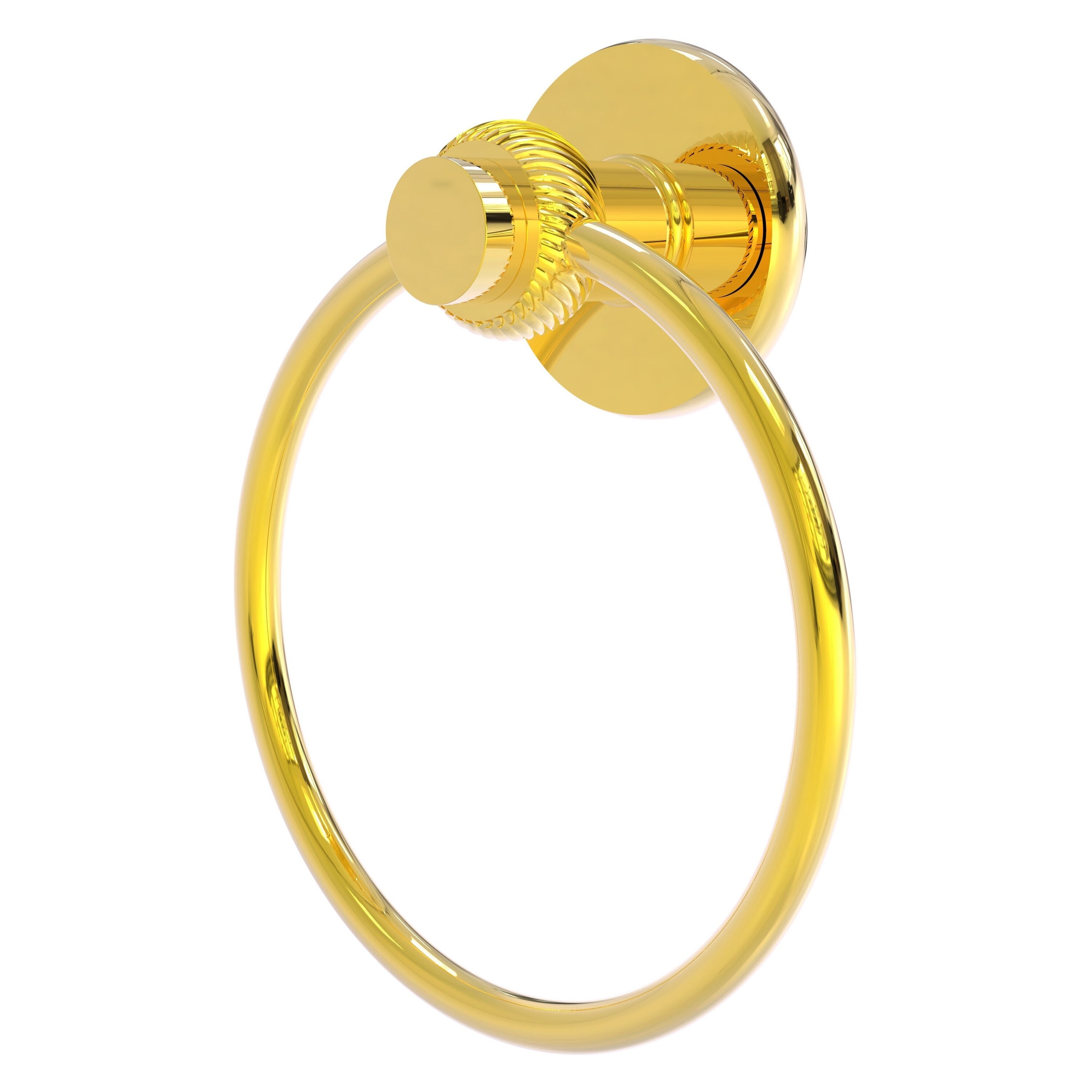 Allied Brass 916T-PB Mercury Polished Brass Wall mount Single Towel Ring