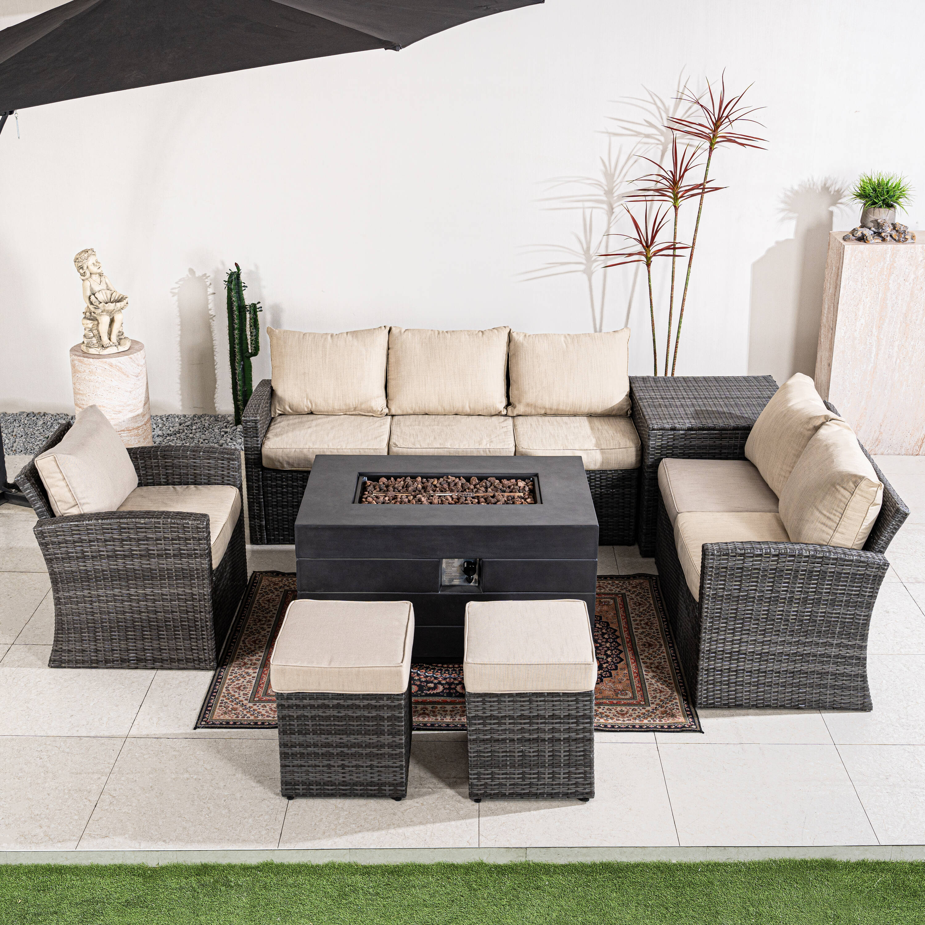 Direct Wicker DWG-1403BG2150D Patio-Conversation-Sets - View #6
