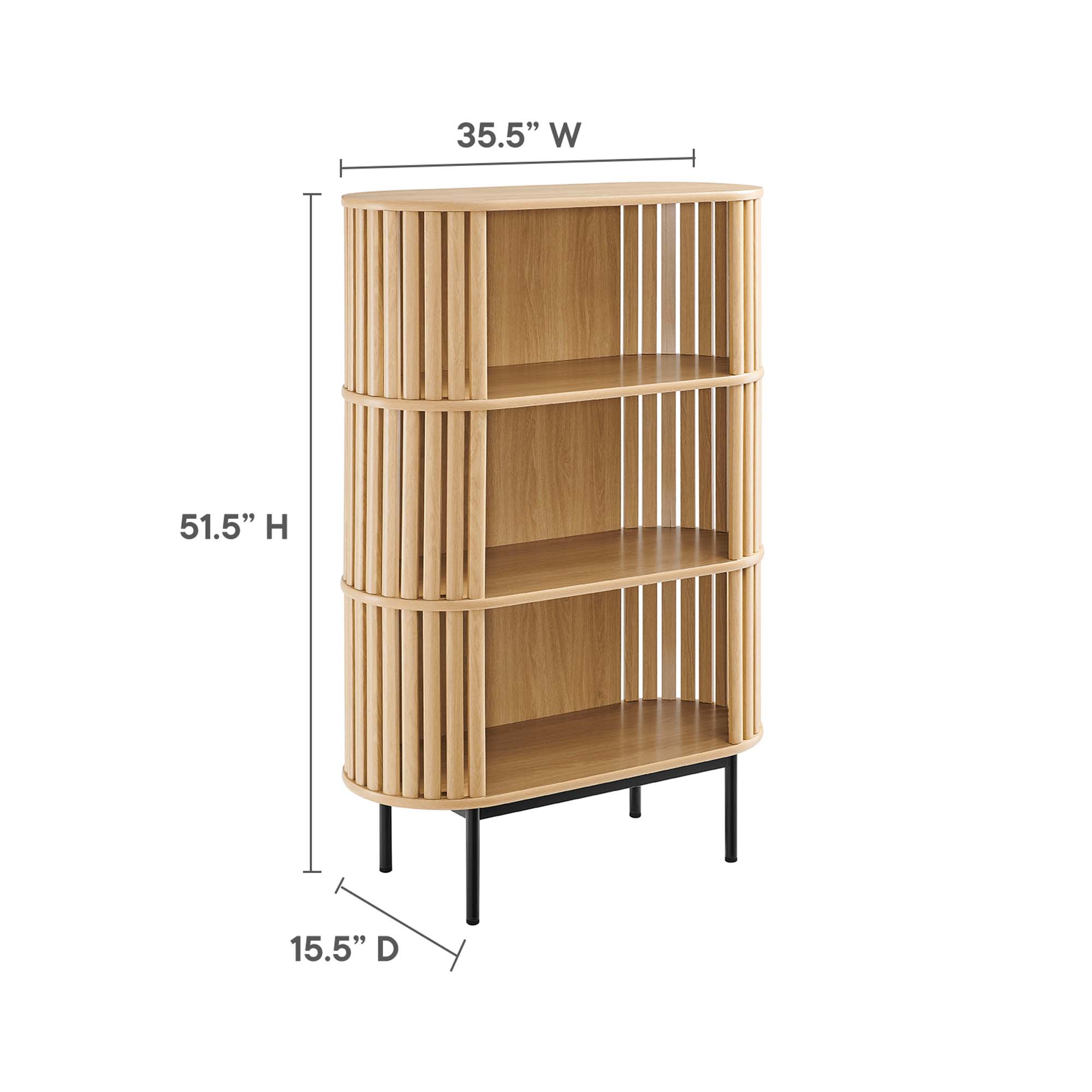 Modway EEI-6524-OAK bookcases - View #3