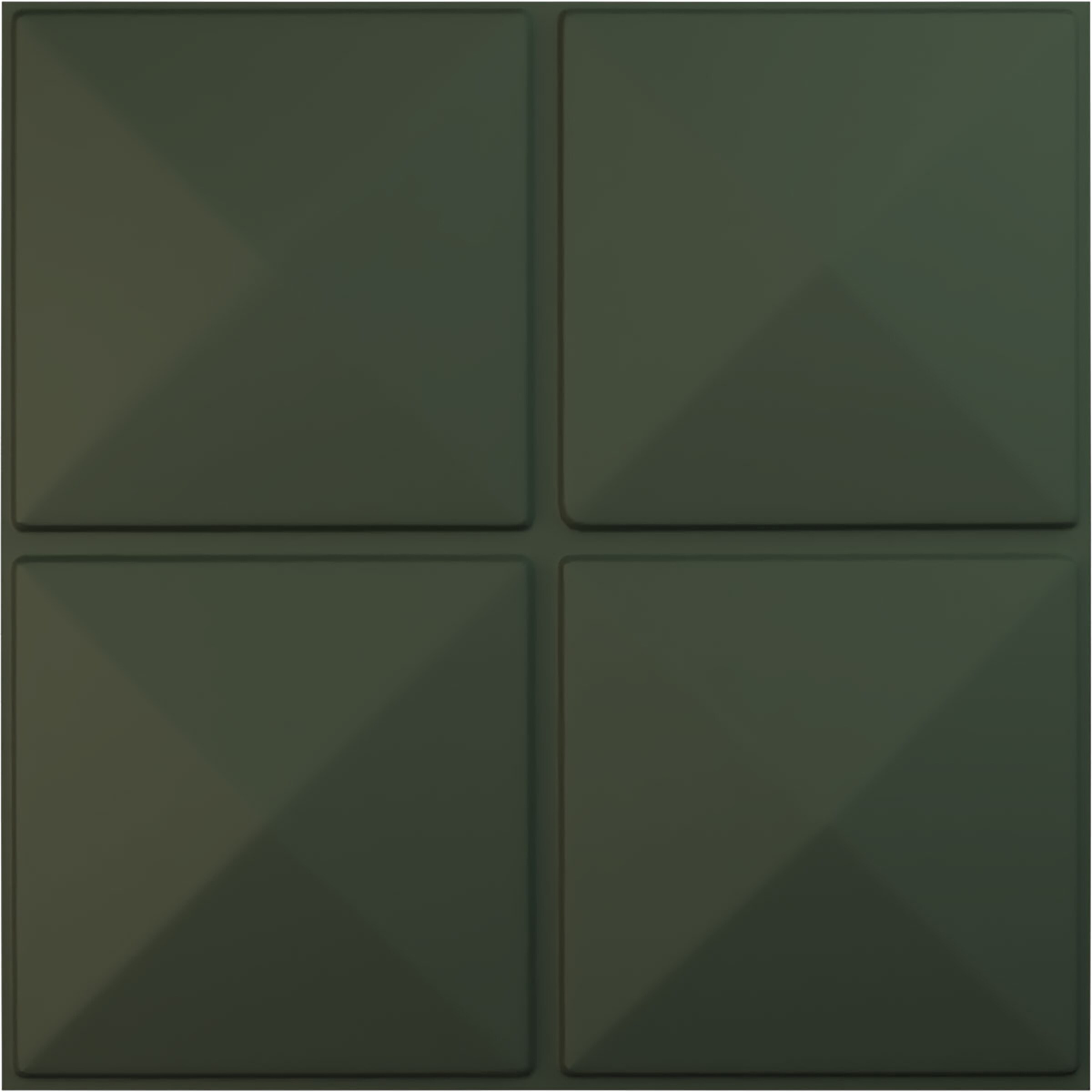 Ekena Millwork WP20X20RIGHC 19-5/8-in x 19-5/8-in Embossed Paintable/Stainable Green PVC Wall Panel (