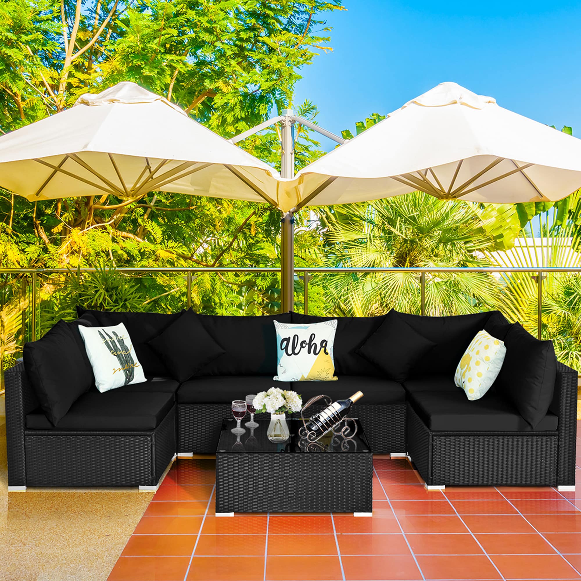 Costway HW70659WB+ Patio-Conversation-Sets - View #7