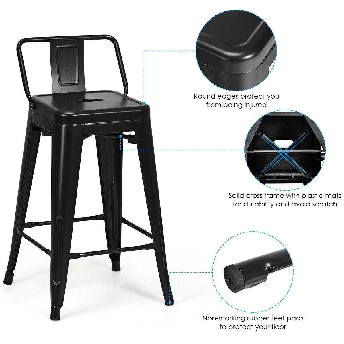CASAINC WF-HW66254BK-LA stools - View #8