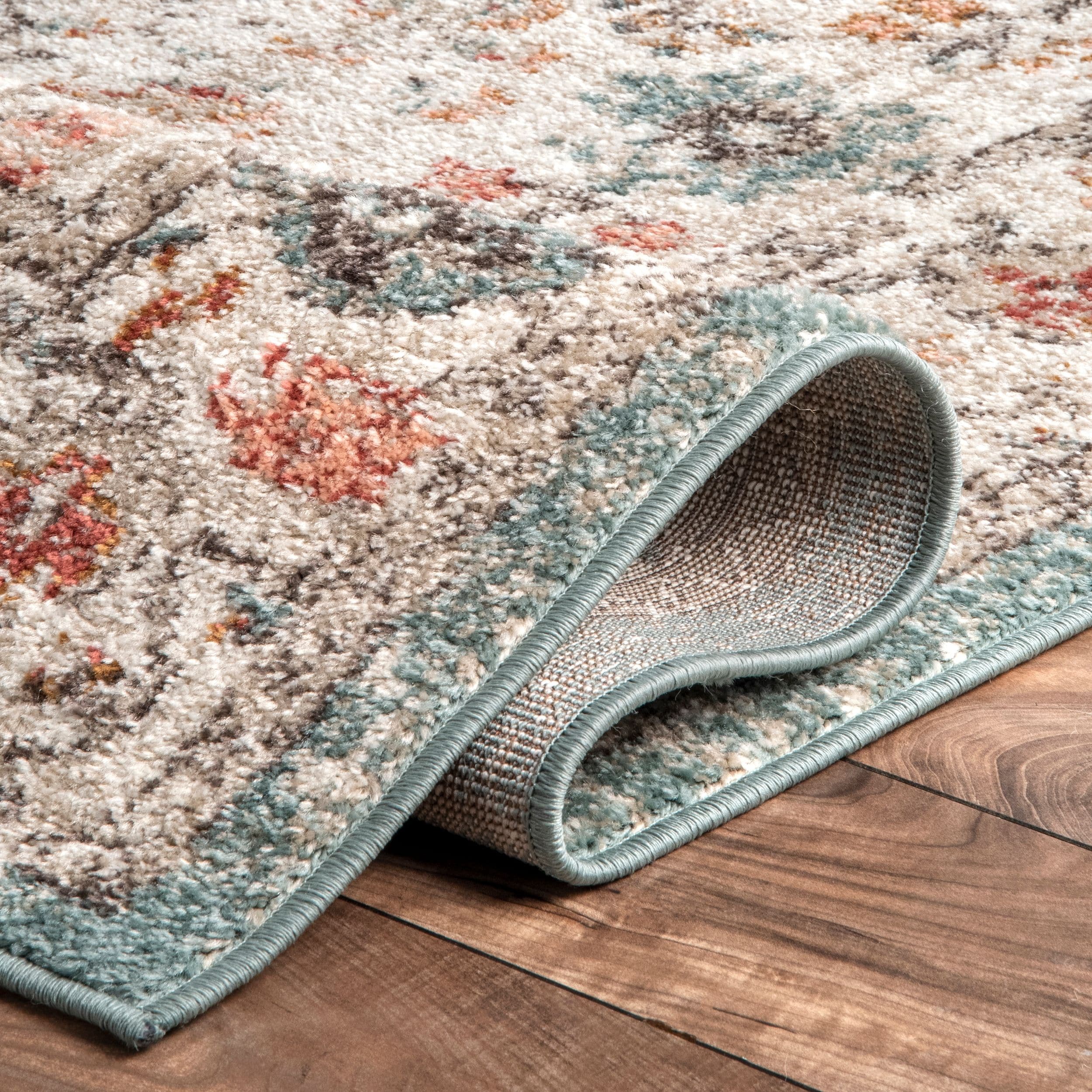 Lenore Vintage Beige Floral Transitional 2'6" x 6' Runner Rug