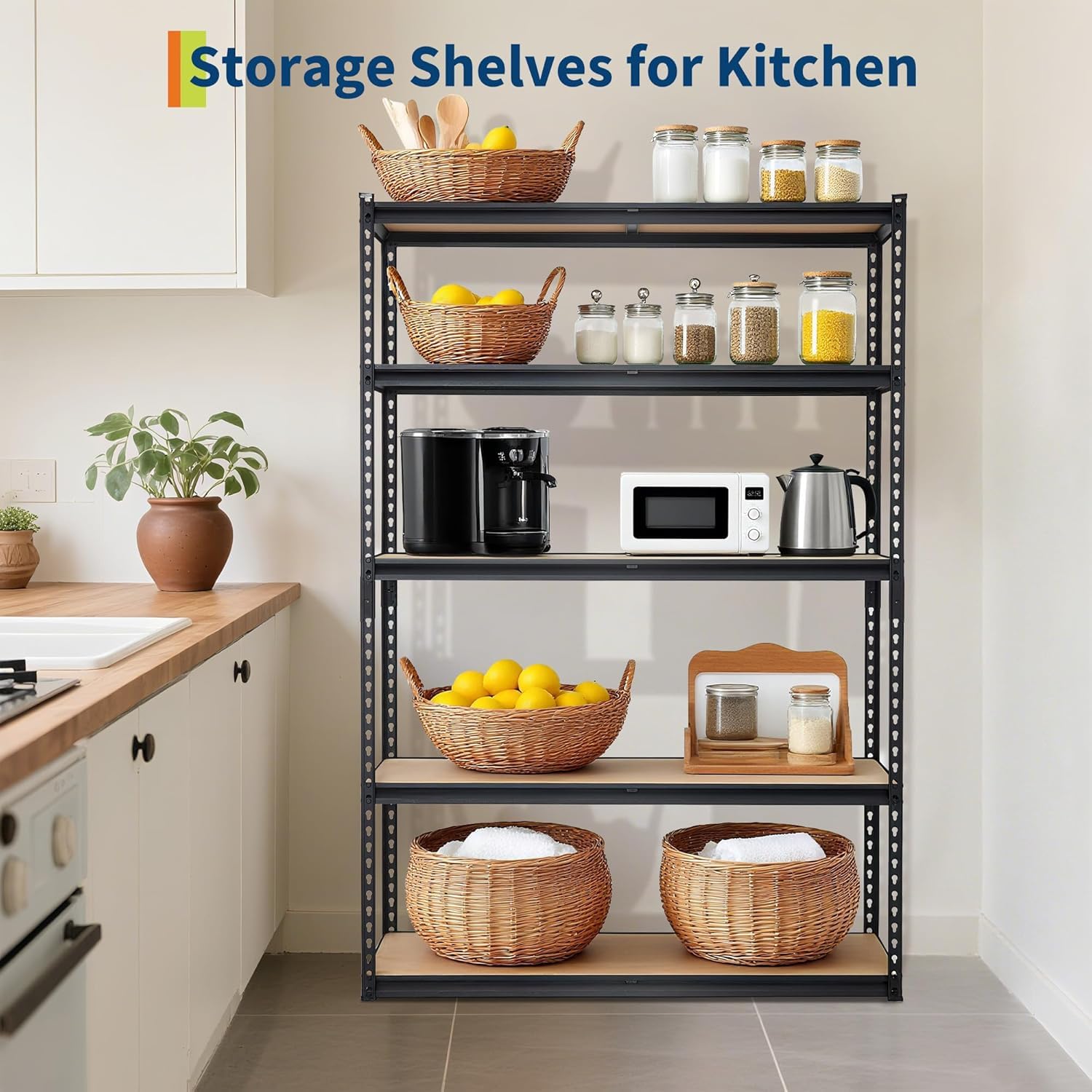 GarveeLife FLYPHK35778PKW Free-Standing-Shelving - View #4