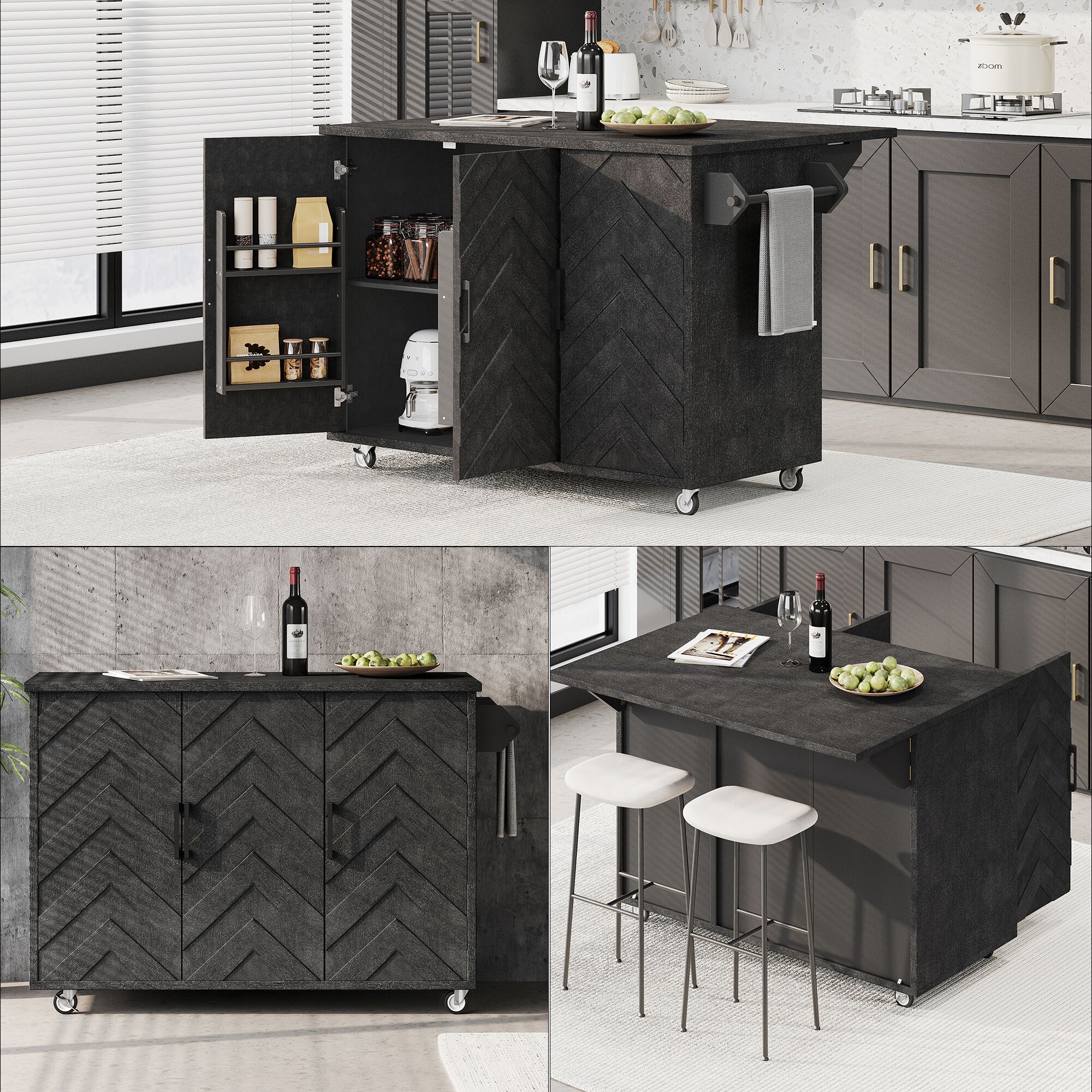 ModernLuxe L-N707P207915B Kitchen-Furniture - View #5