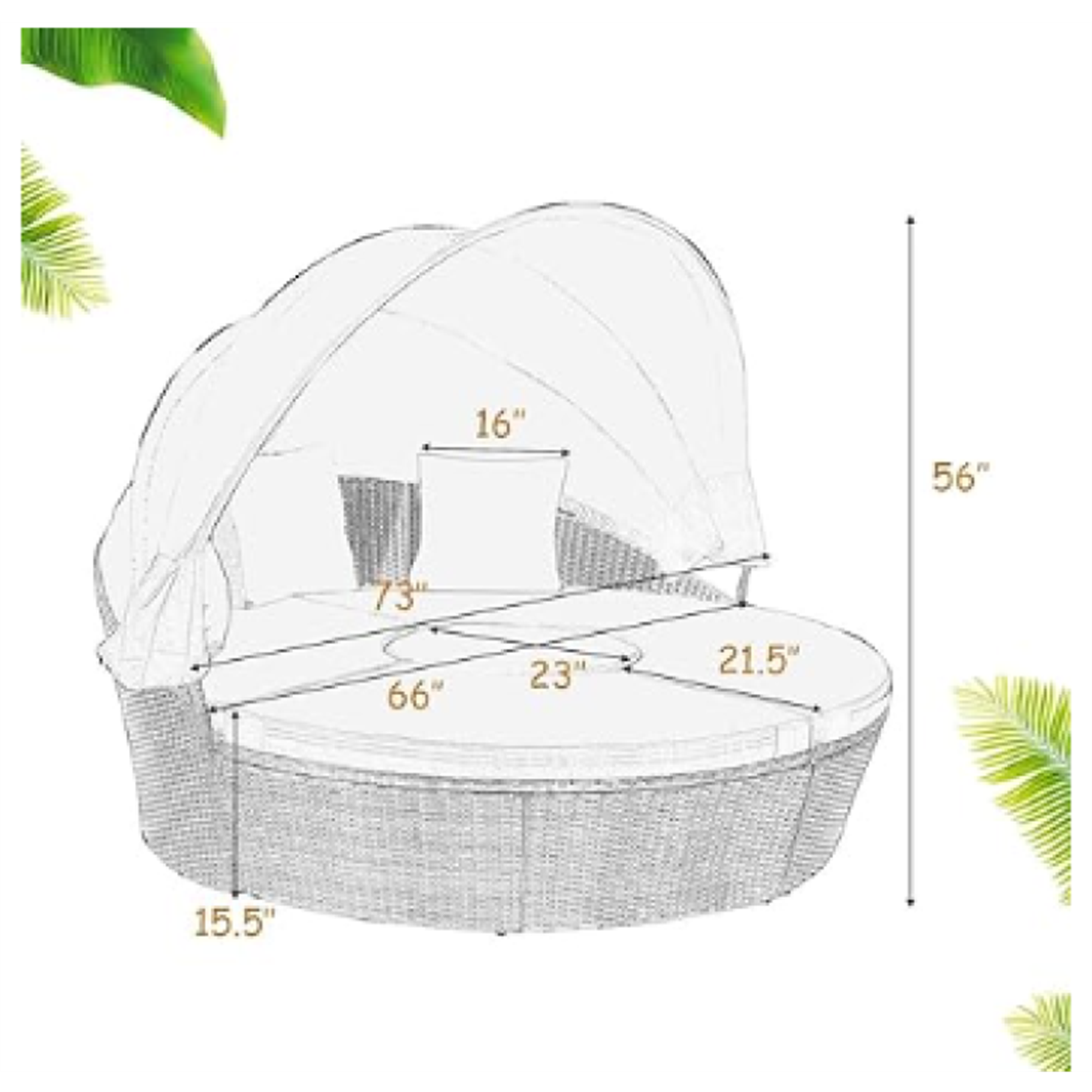BABOOM BOM-0281ORUST Patio-Sofas-Daybeds - View #6