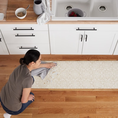 5ft/7ft/8ft/10ft/12ft/15ft/20ft Long Kitchen Floor Mats, Clear Vinyl  Plastic Carpet Protector, Non-Slip Transparent Rugs, Can Be Cut ( Size 