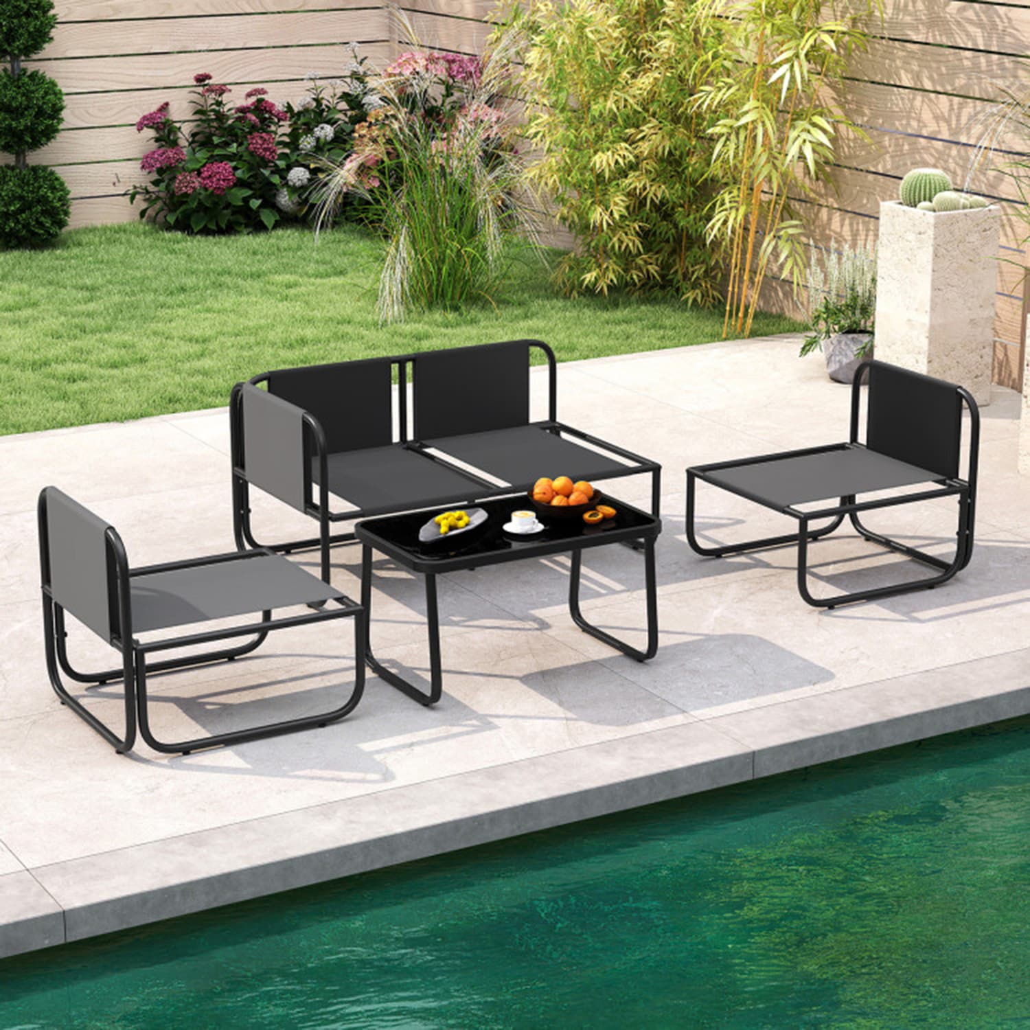 Mondawe MO-NP2414GR Patio-Conversation-Sets - View #3