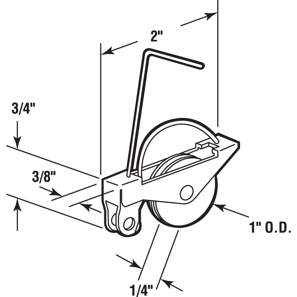 Prime-Line B 610 Sliding-Screen-Door-Rollers-Assem - View #2