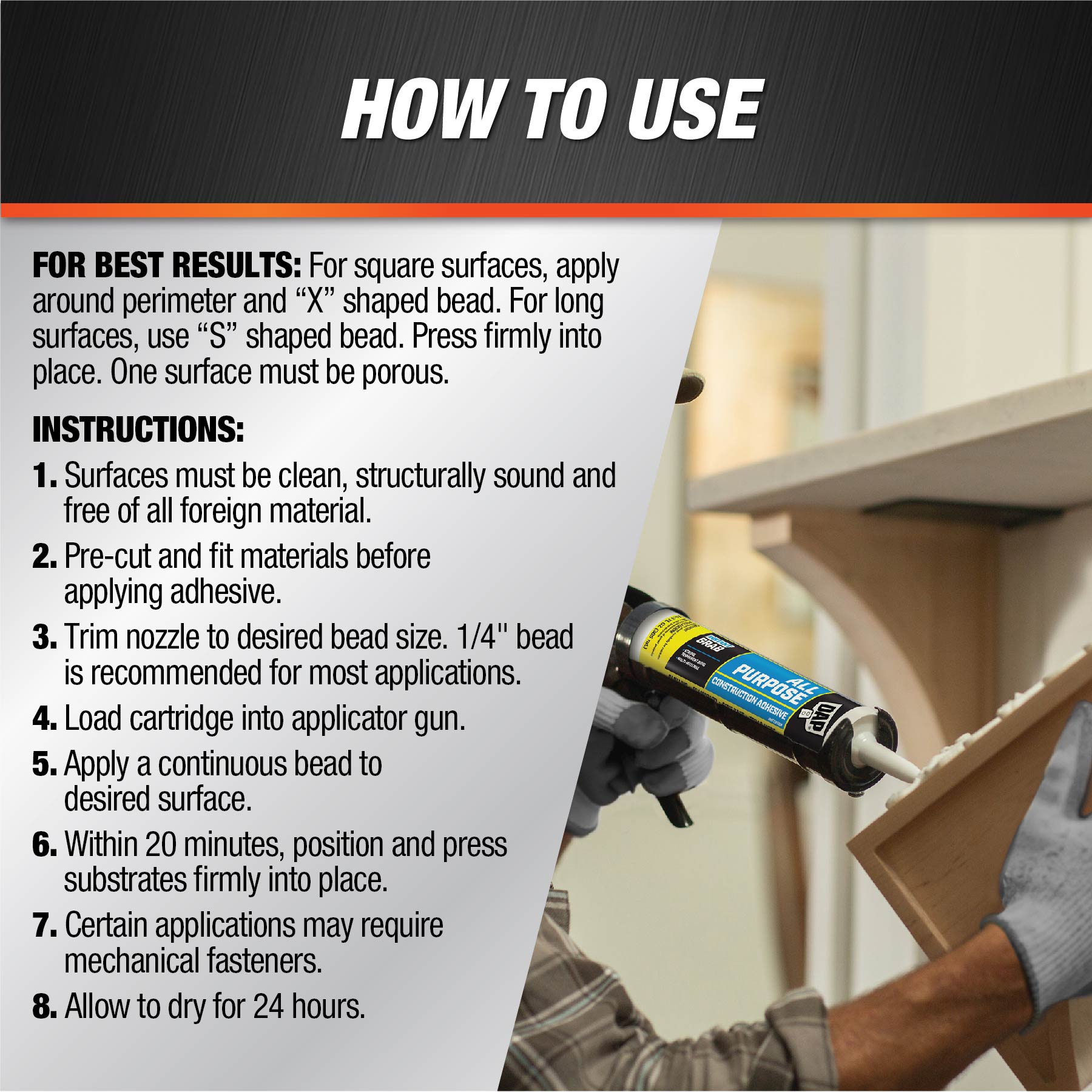 DAP 7079827501 Construction-Adhesive - View #3