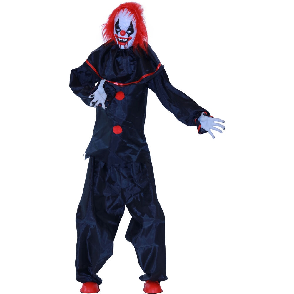 5 ft. Animatronic Clown Halloween Prop | 4 Voice Greetings | Touch ...
