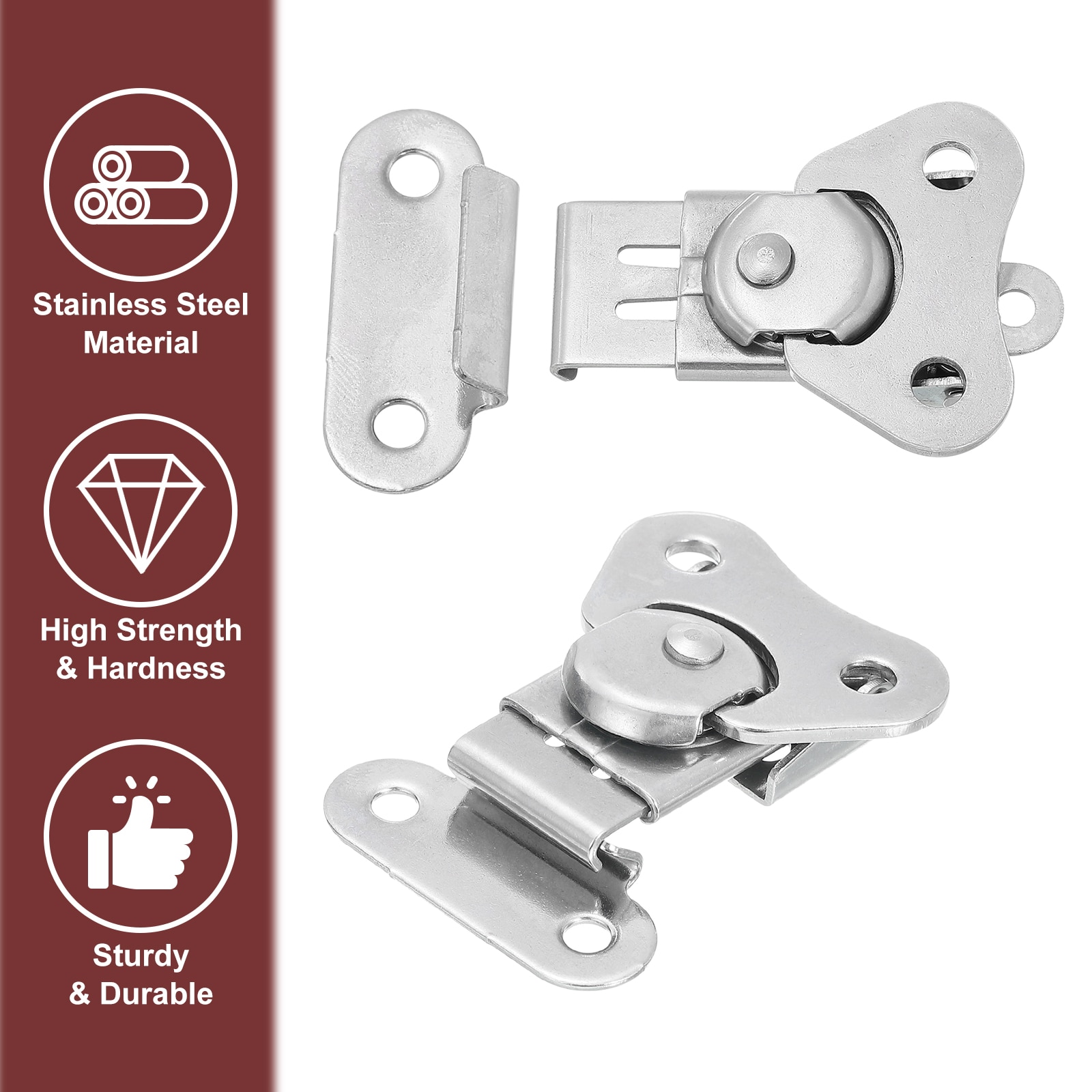 Unique Bargains S25093001UX7432 Cabinet-Latches - View #3