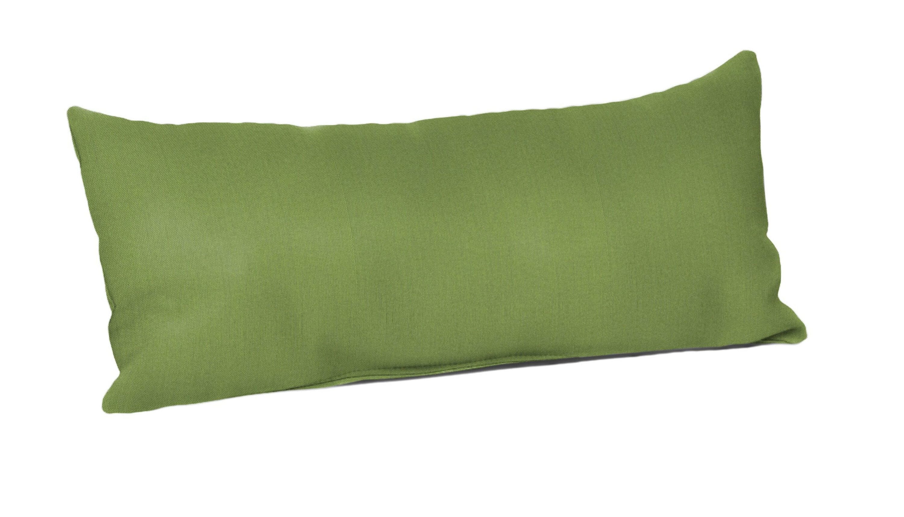 Sunbrella DS2859-3266 Pillows Solid Canvas Cilantro Rectangular Throw Pillow