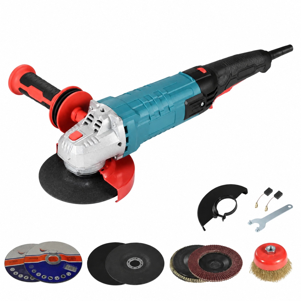 Avid Power 4-1/2 Inch Corded Angle Grinder 1200W 11000 RPM Polishing Rust Removal Tool With Non Slip Shockproof Handle #646027187166