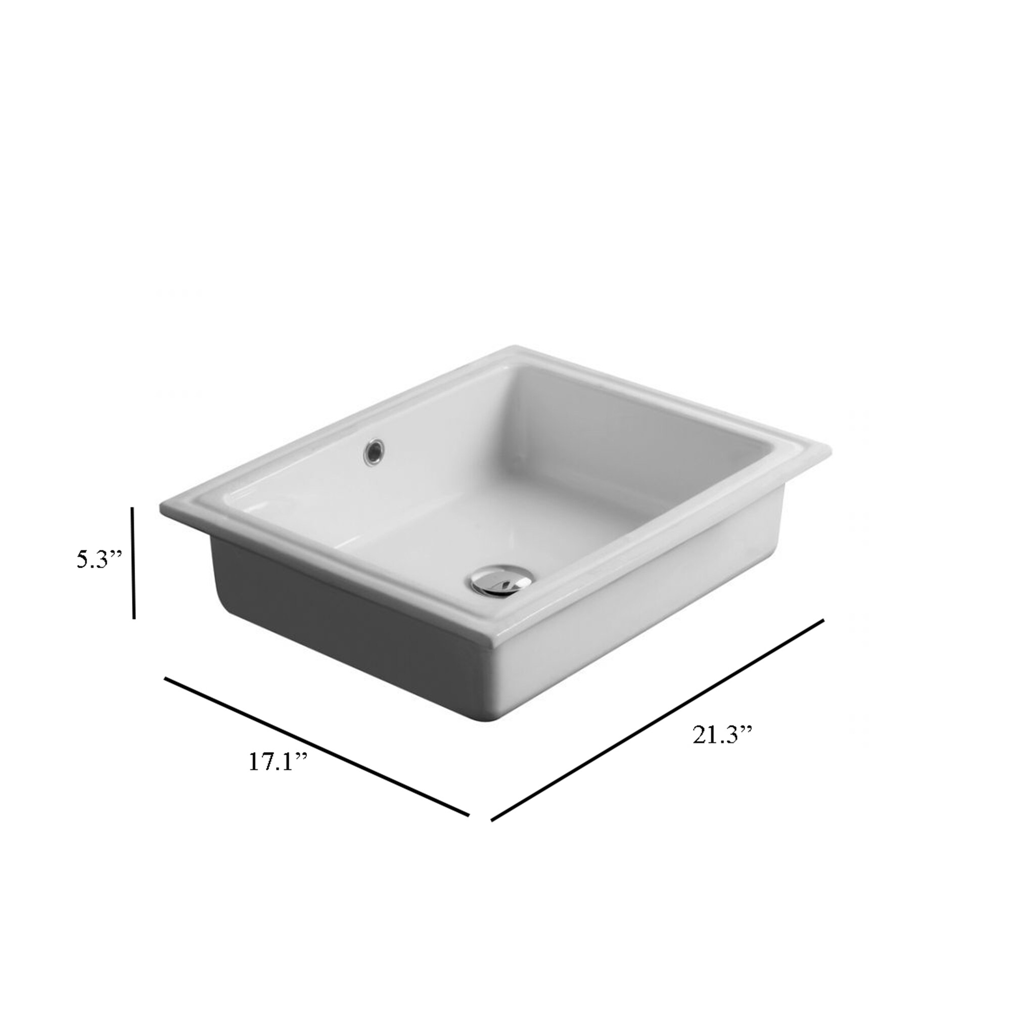 WS Bath Collections CITY 54.43 Bath-Sink - View #4