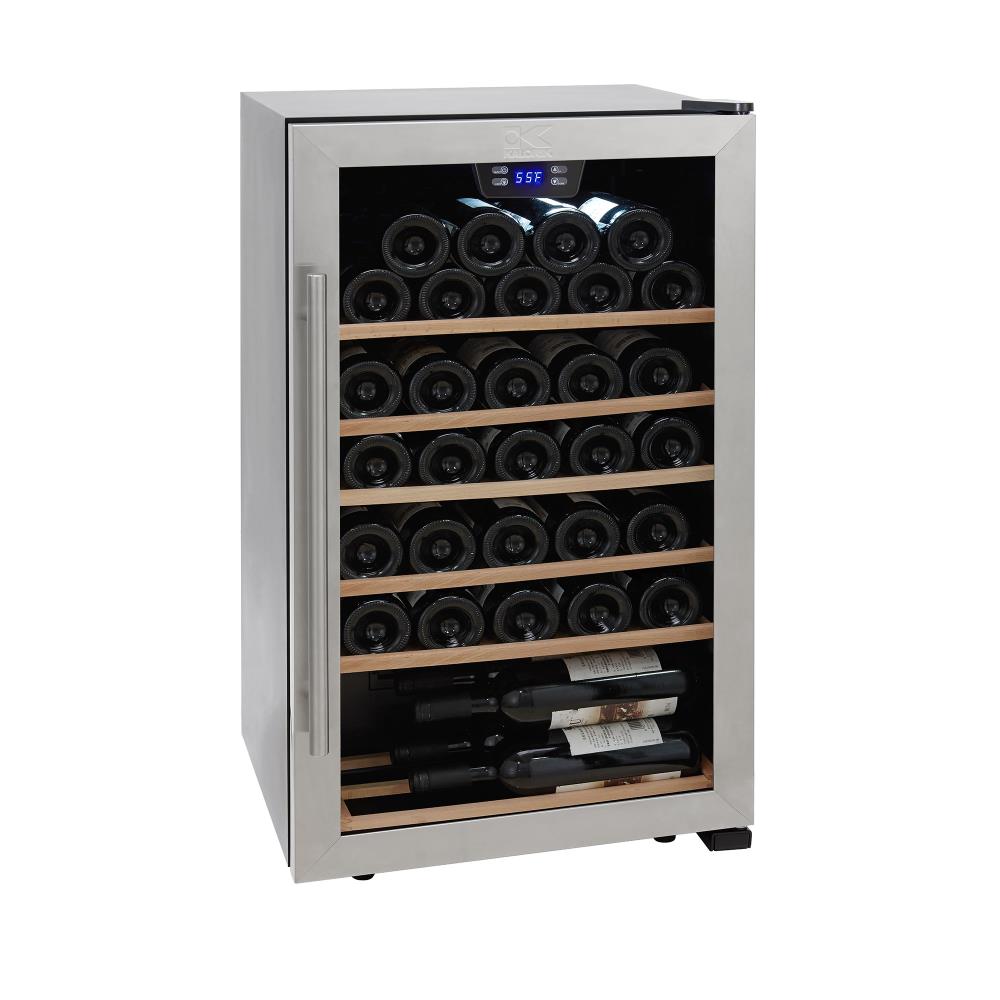 Stainless Steel Black Body Kalorik WCL 43915 SS Cooler 33-Bottle Compressor Wine Cellar 