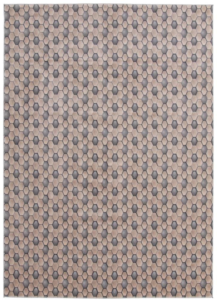 ECARPETGALLERY 347058 London 7 x 9 (ft) Loomed Polypropylene Blue Rectangular Indoor Geometric Area rug