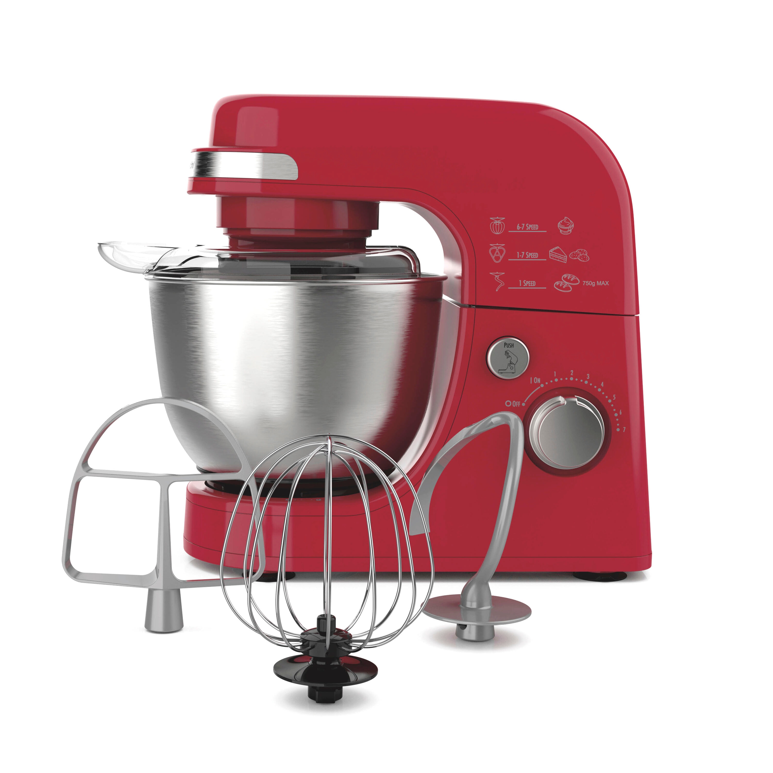 Hamilton Beach 63389G Red 4-Quarts Tilt-head Stand Mixer