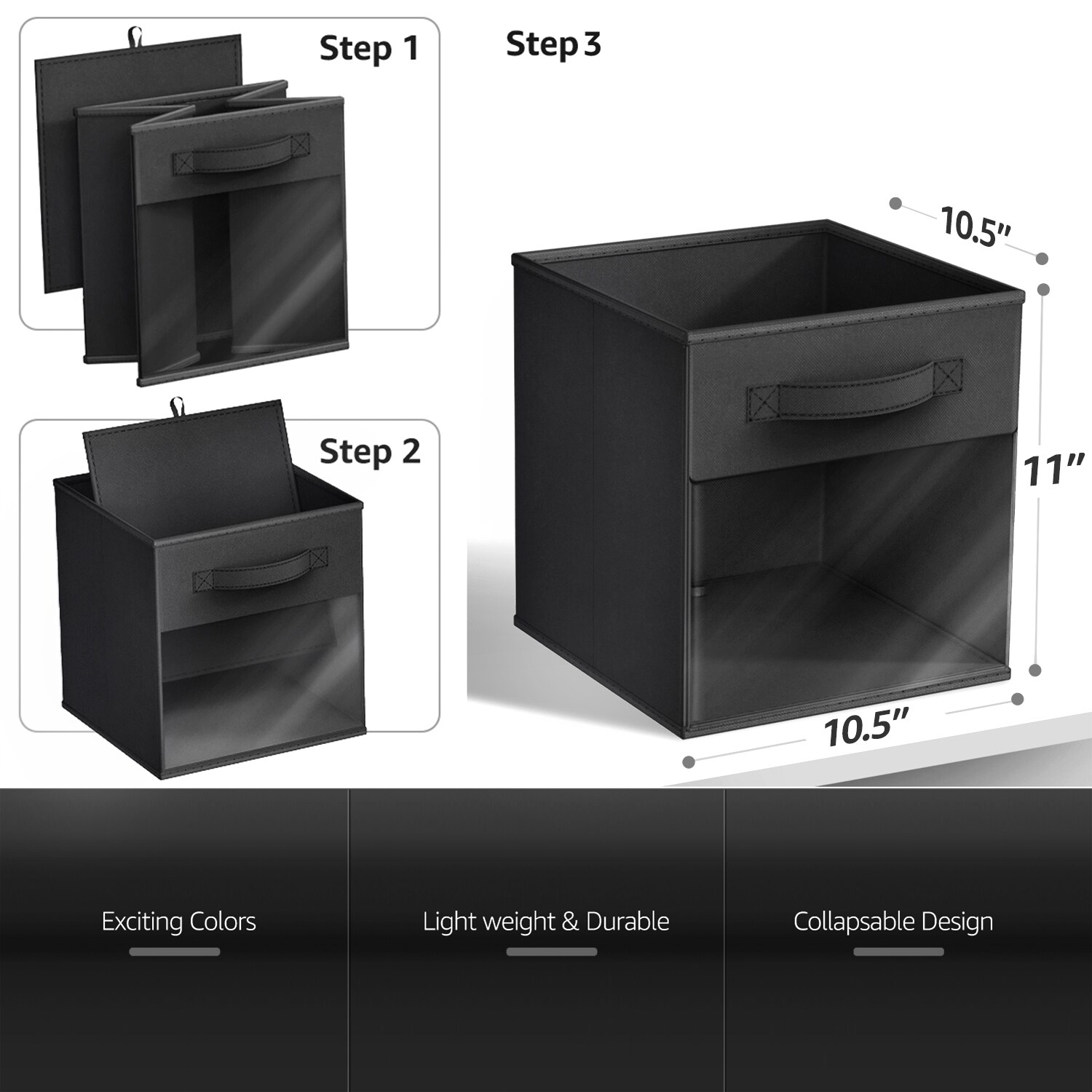 SORBUS 192405398308 Laminate-Storage-Cubes - View #3