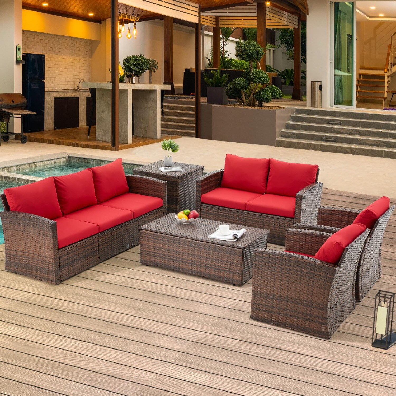 AECOJOY 16080RD-LS01 Patio-Sofas-Daybeds - View #7
