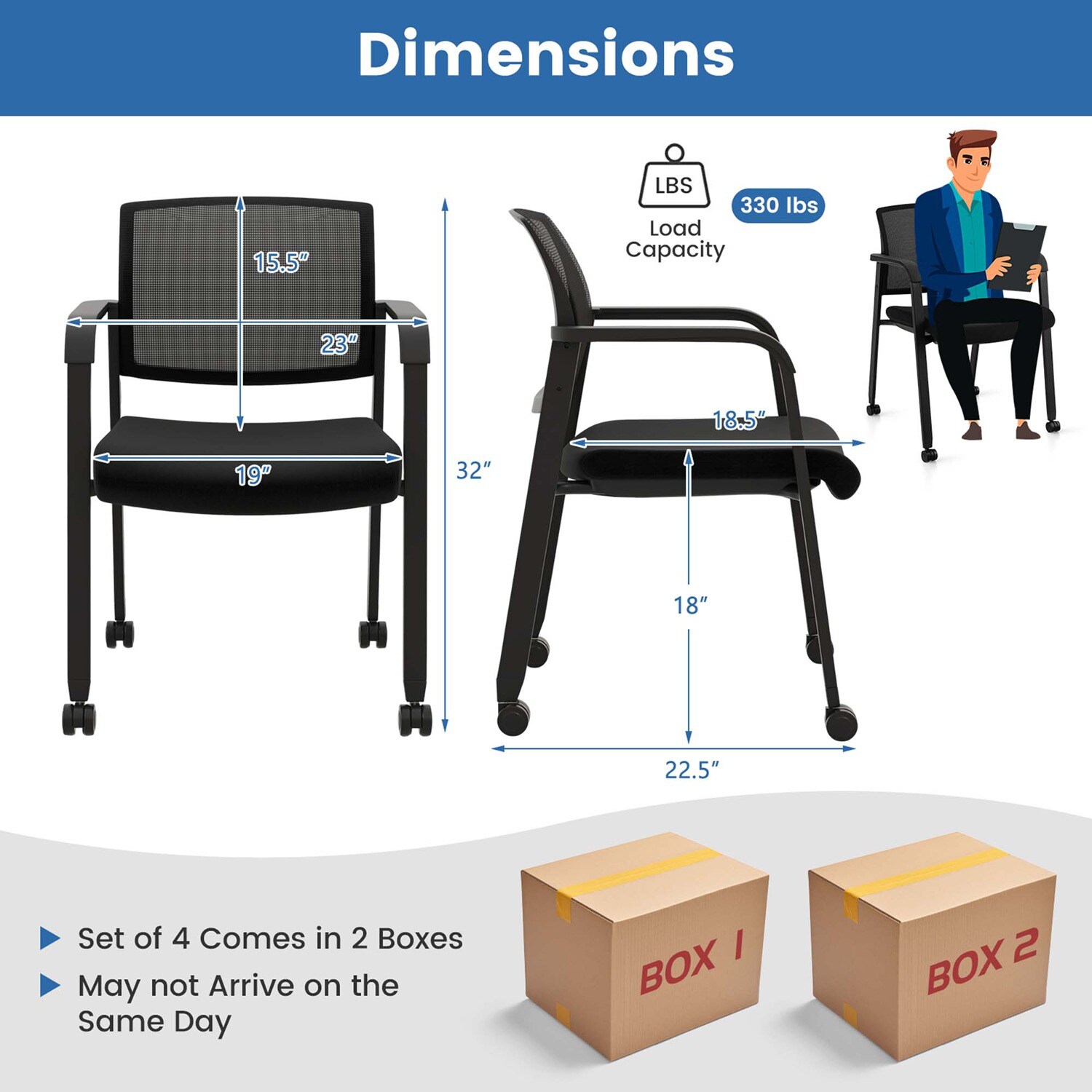 Costway CSHY003526 Office-Chairs - View #4