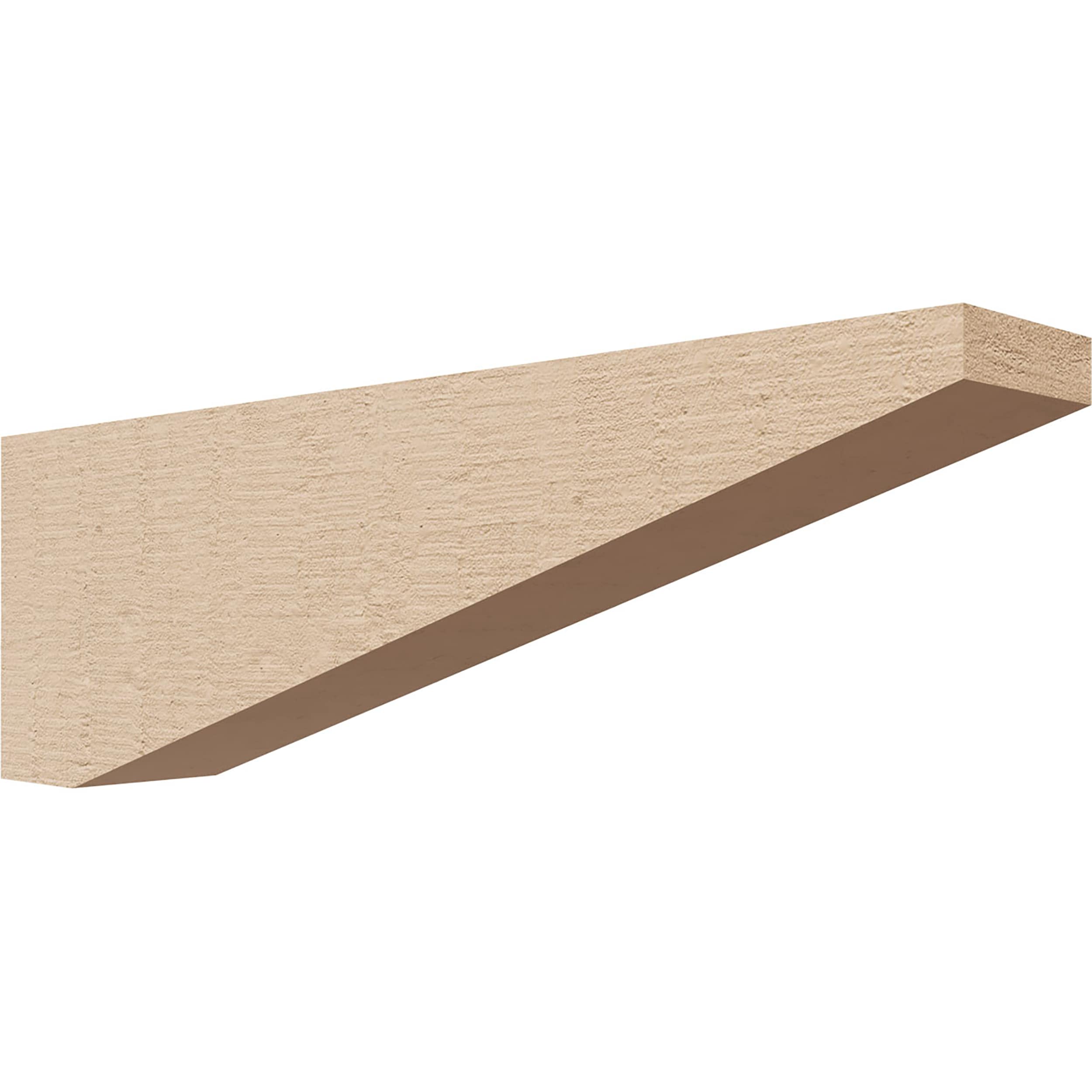 Ekena Millwork CORU03X18X06CONRCPR 3-in x 18-in x 6-in Rough Cedar Woodgrain TimberThane Primed Urethane Paintable/Stainable Corbel