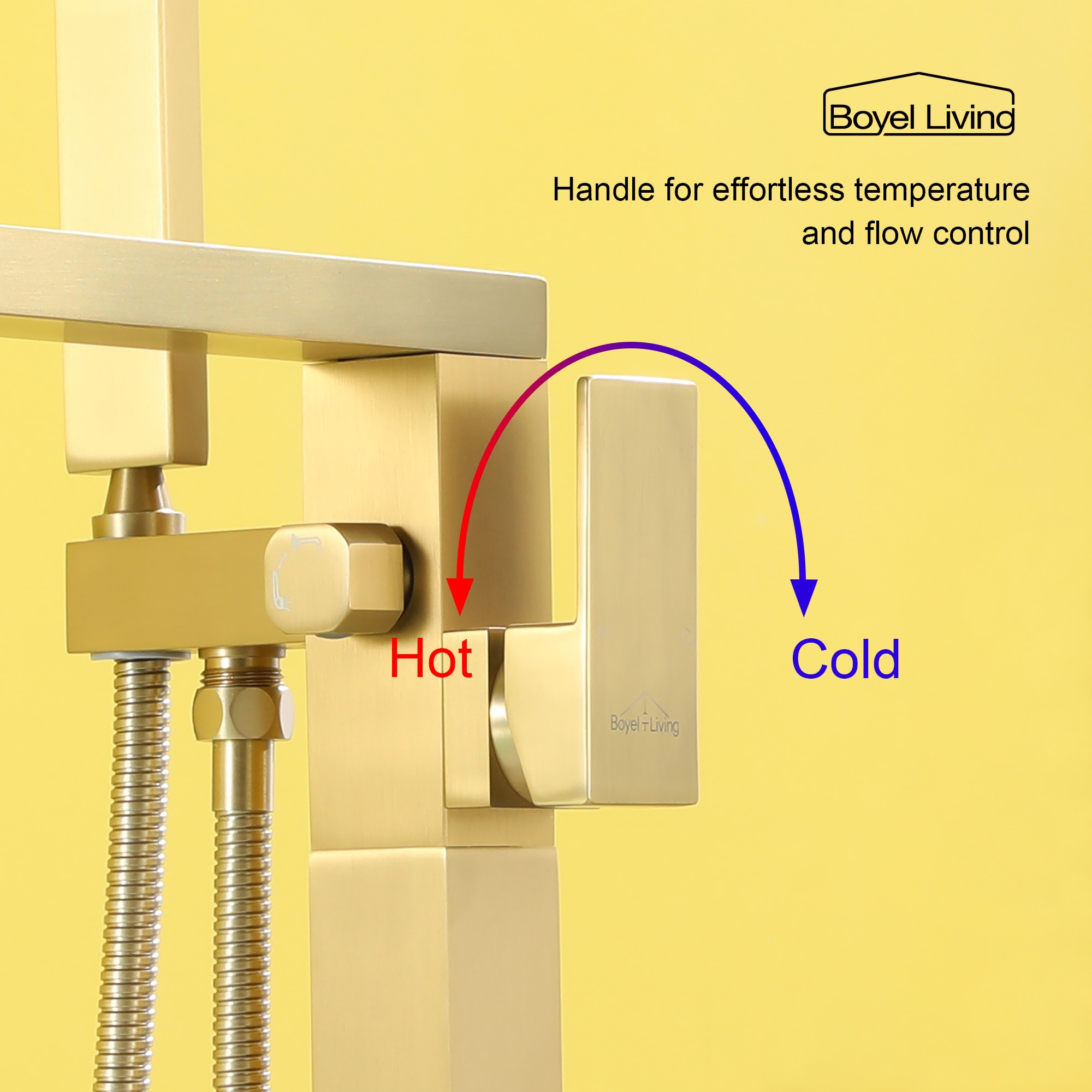 Clihome SMD-BTF07BG Roman-Tub-Faucets - View #8