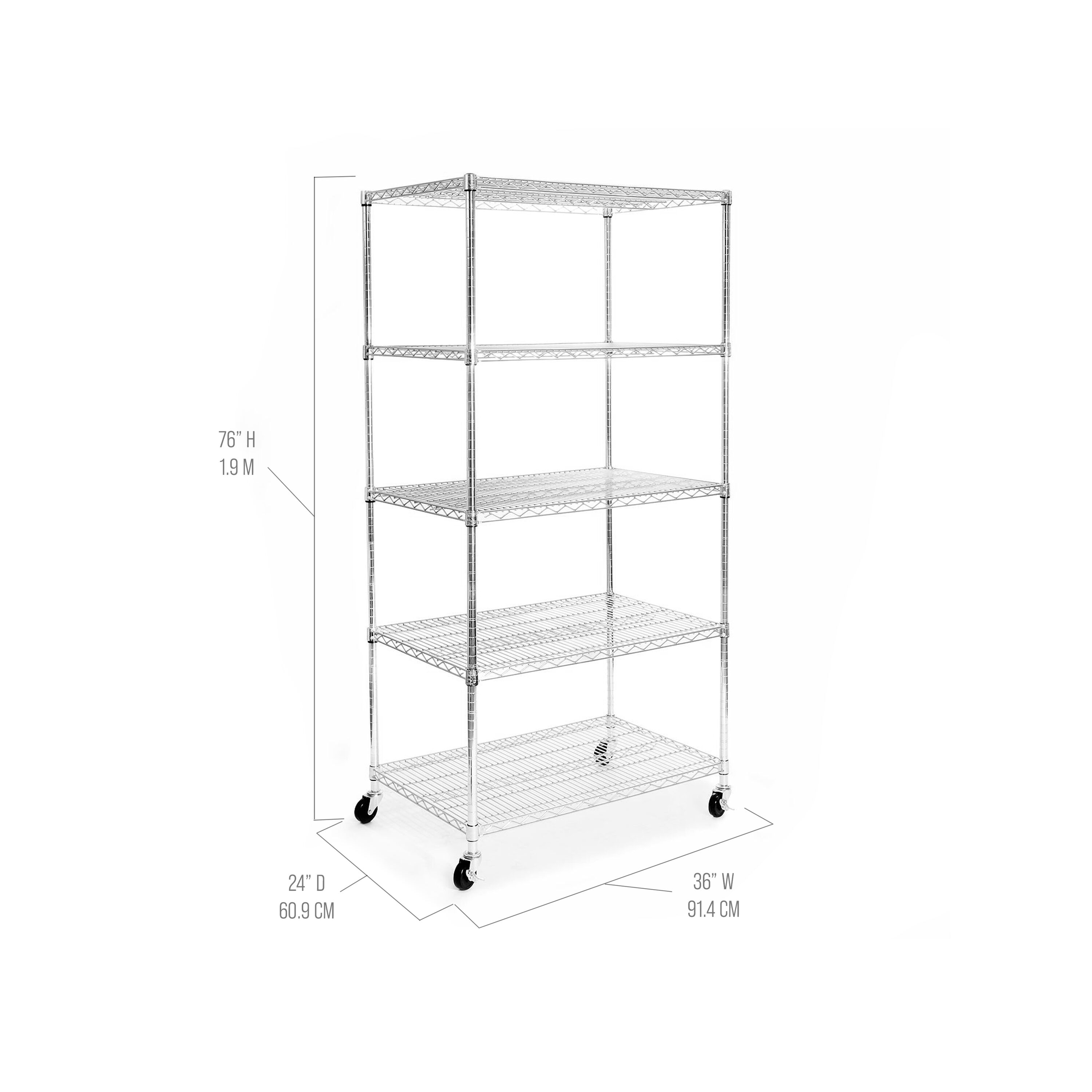 Seville Classics SHE24365B Free-Standing-Shelving - View #2