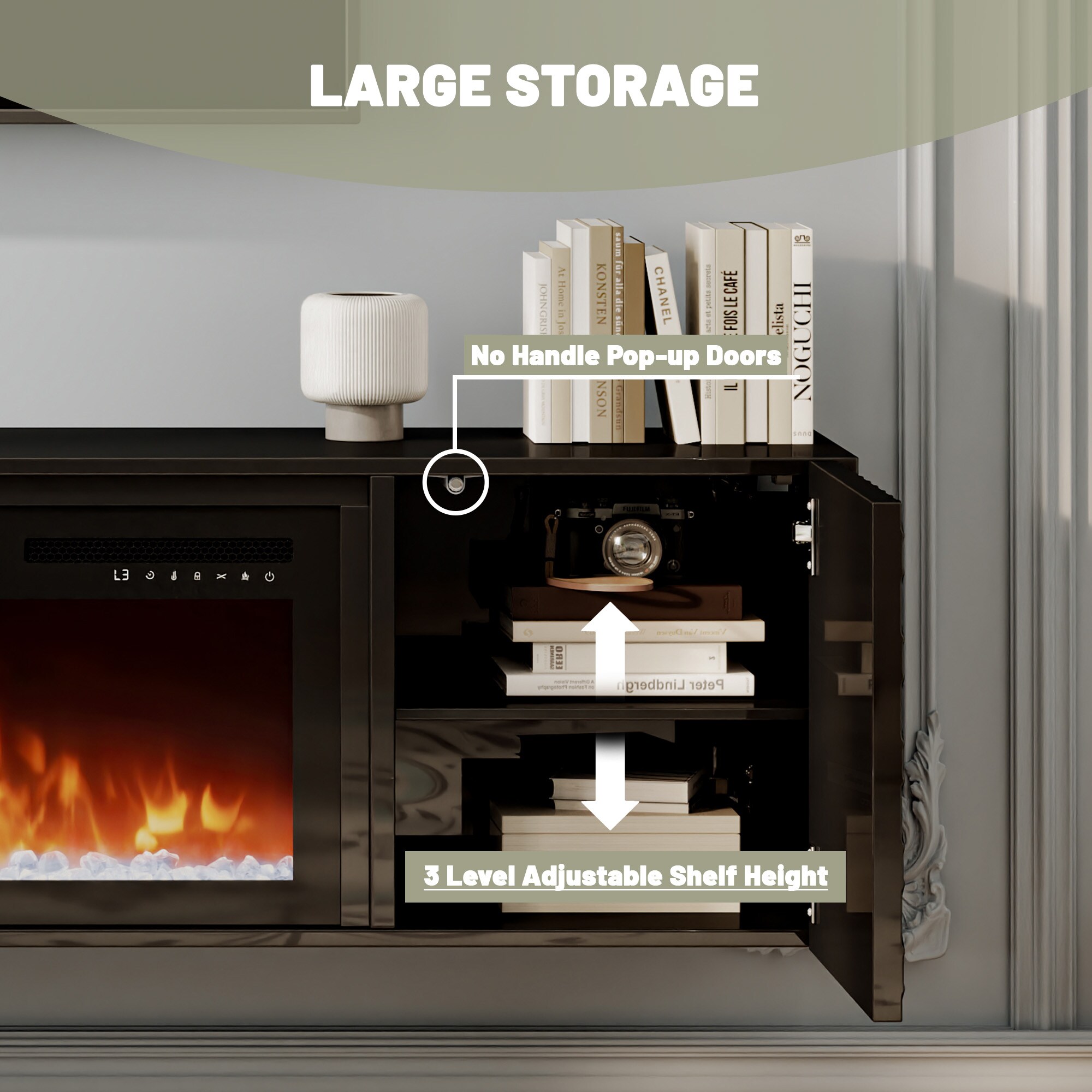Clihome CL-WMTVS017-EXP-F018 Electric-Fireplaces - View #7