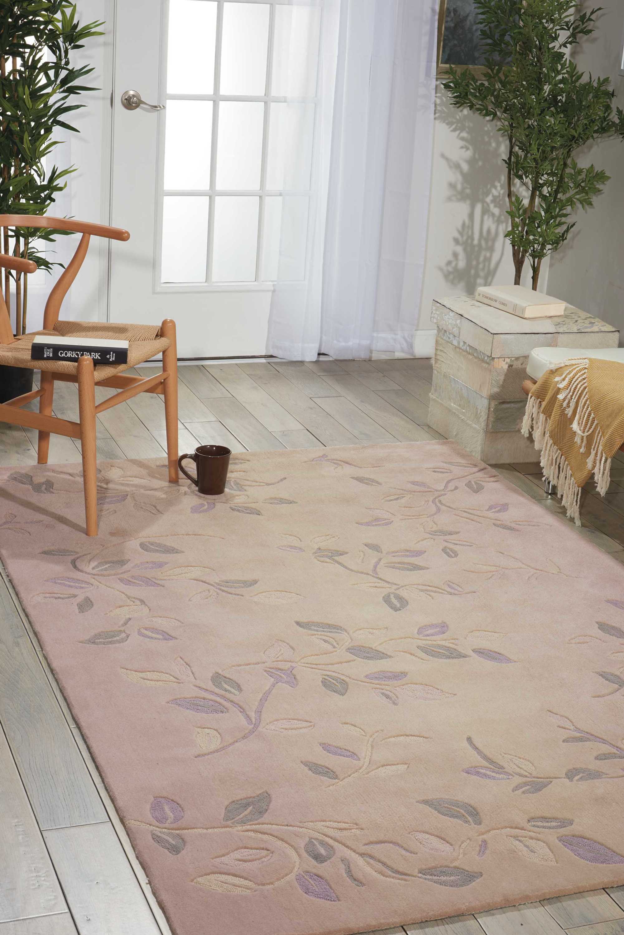 Nourison 04596 Contour 8 X 10 (ft) Cream Indoor Abstract Mid-century Modern Area Rug