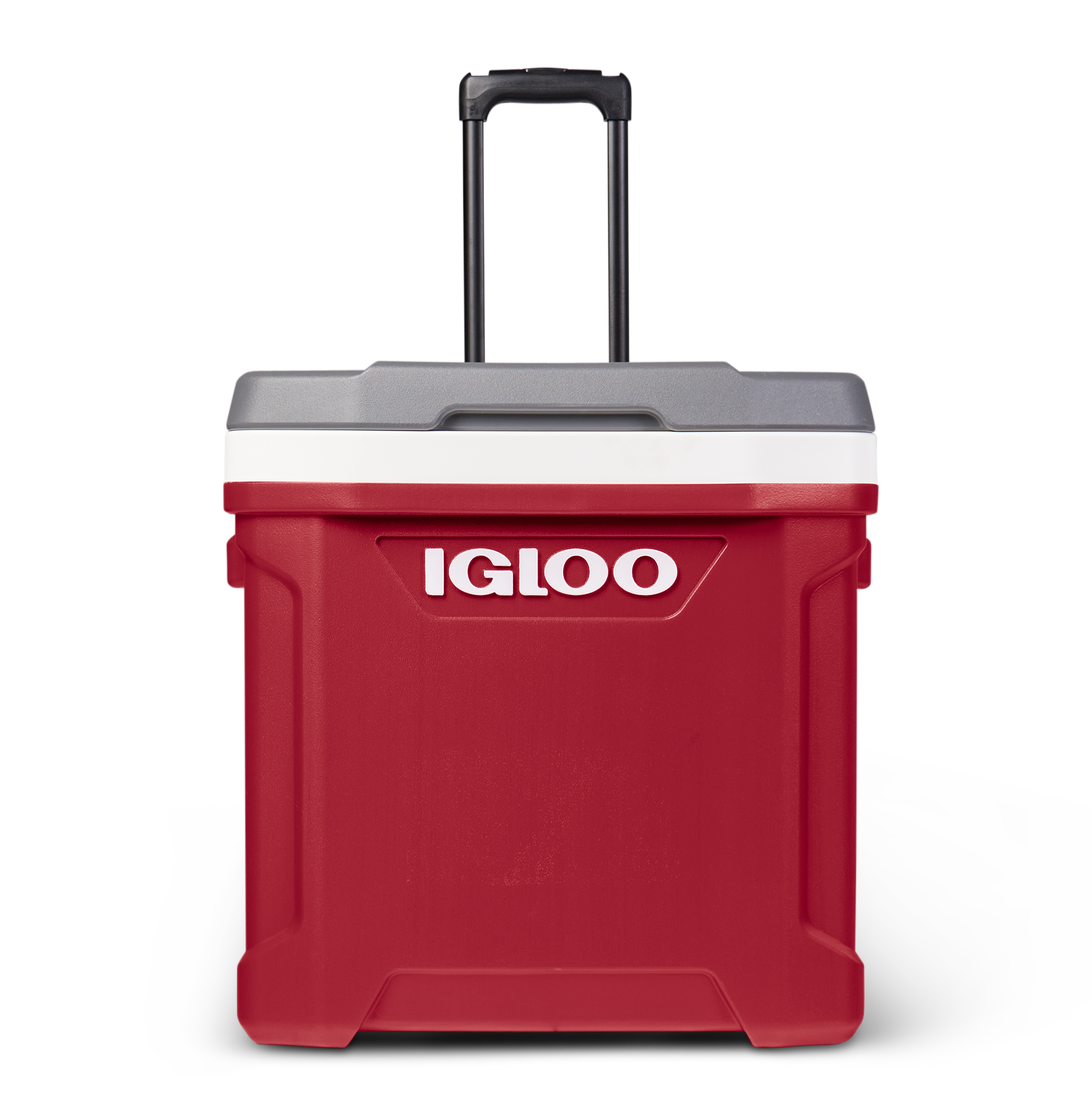 Igloo Ind Red.Wht.Meteorite.Blk 60-Quart Wheeled Insulated Chest Cooler ...