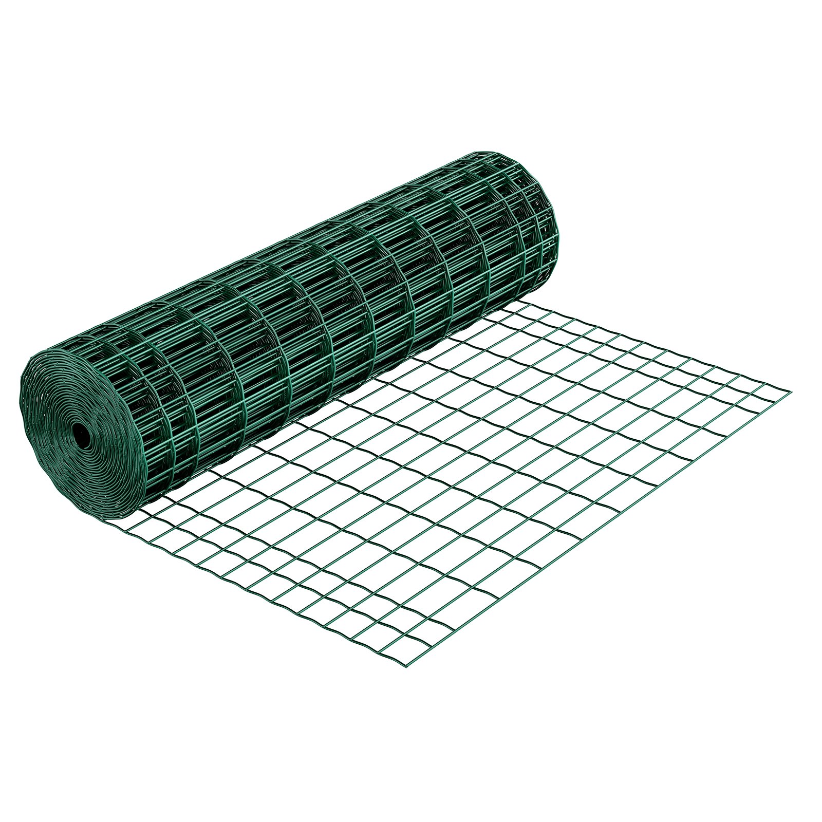 Slickblue Green 39.4/47.2 in x 984.3 in Vinyl Coated Welded Wire Fence Livestock Fence Roll for Ranch Garden or Animal Enclosure