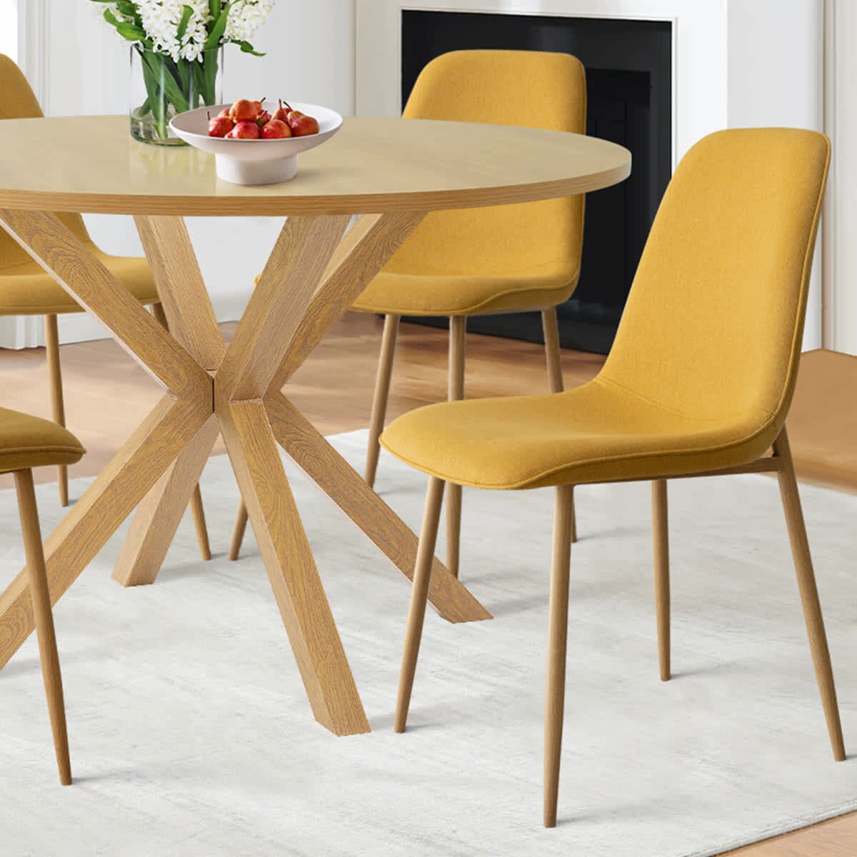 Maison Boucle OLIVER-WD+OSLO-YEL4 Dining-Sets - View #4