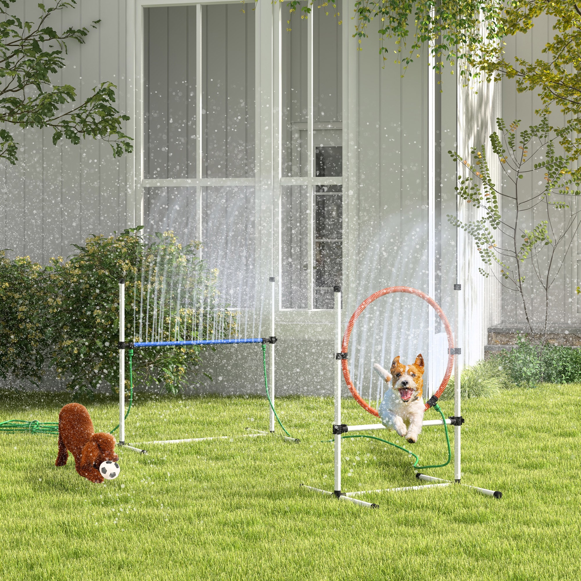 PawHut D07-046V00WT Dog-Park-Agility-Course-Kits - View #2