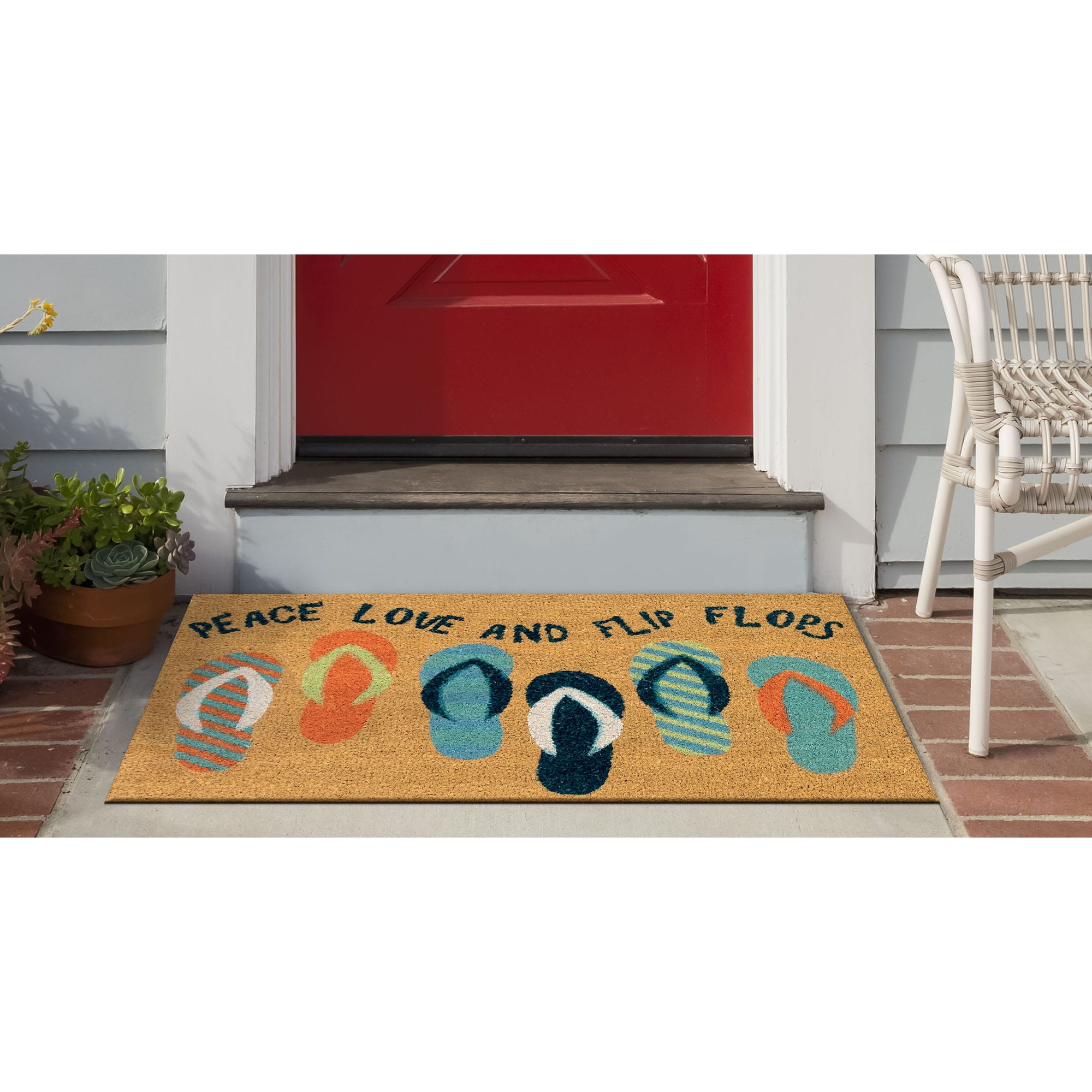 Liora Manne NTR23201903 2-ft x 3-ft Cool Coir Rectangular Outdoor Decorative Novelty Door mat