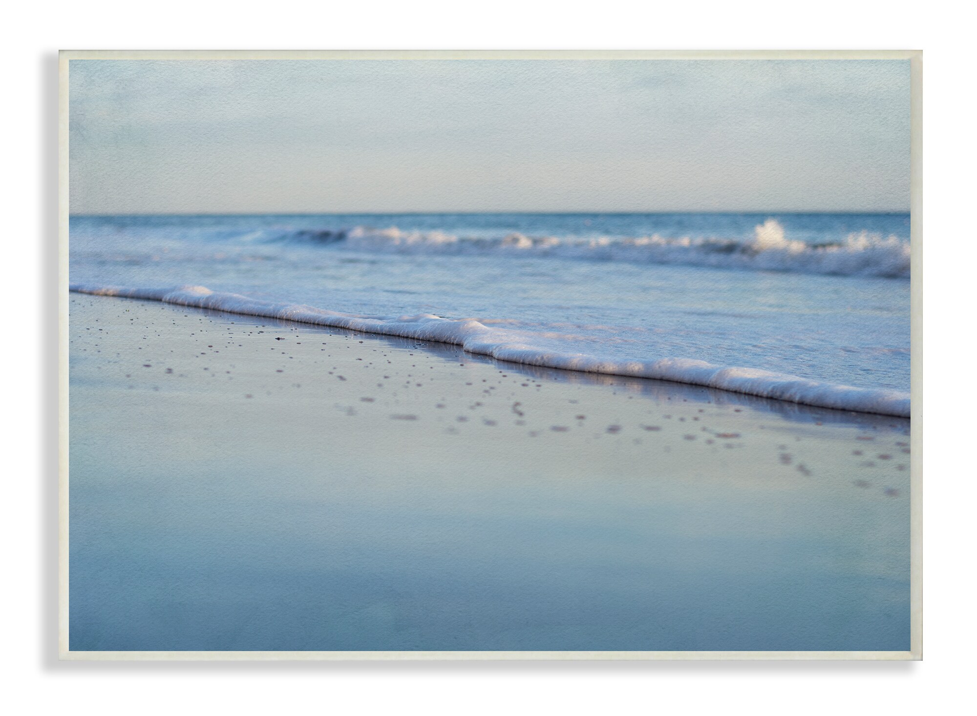The Stupell Home Decor Collection Coastal Evening Beach Gentle Surf Photograph Wall Plaque Art, 10 x 0.5 x 15, Size: 10 x 15