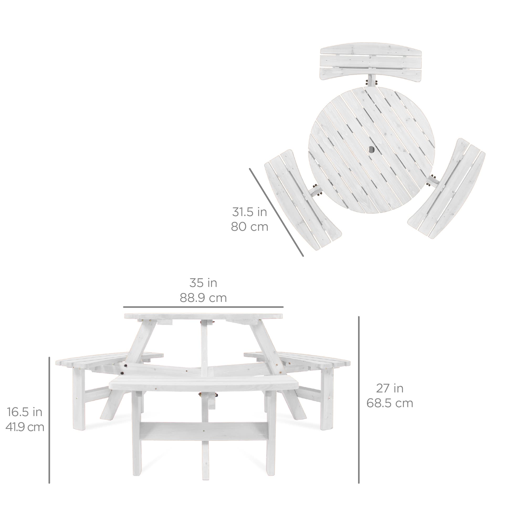 Best Choice Products SKY10986 Picnic-Tables - View #7