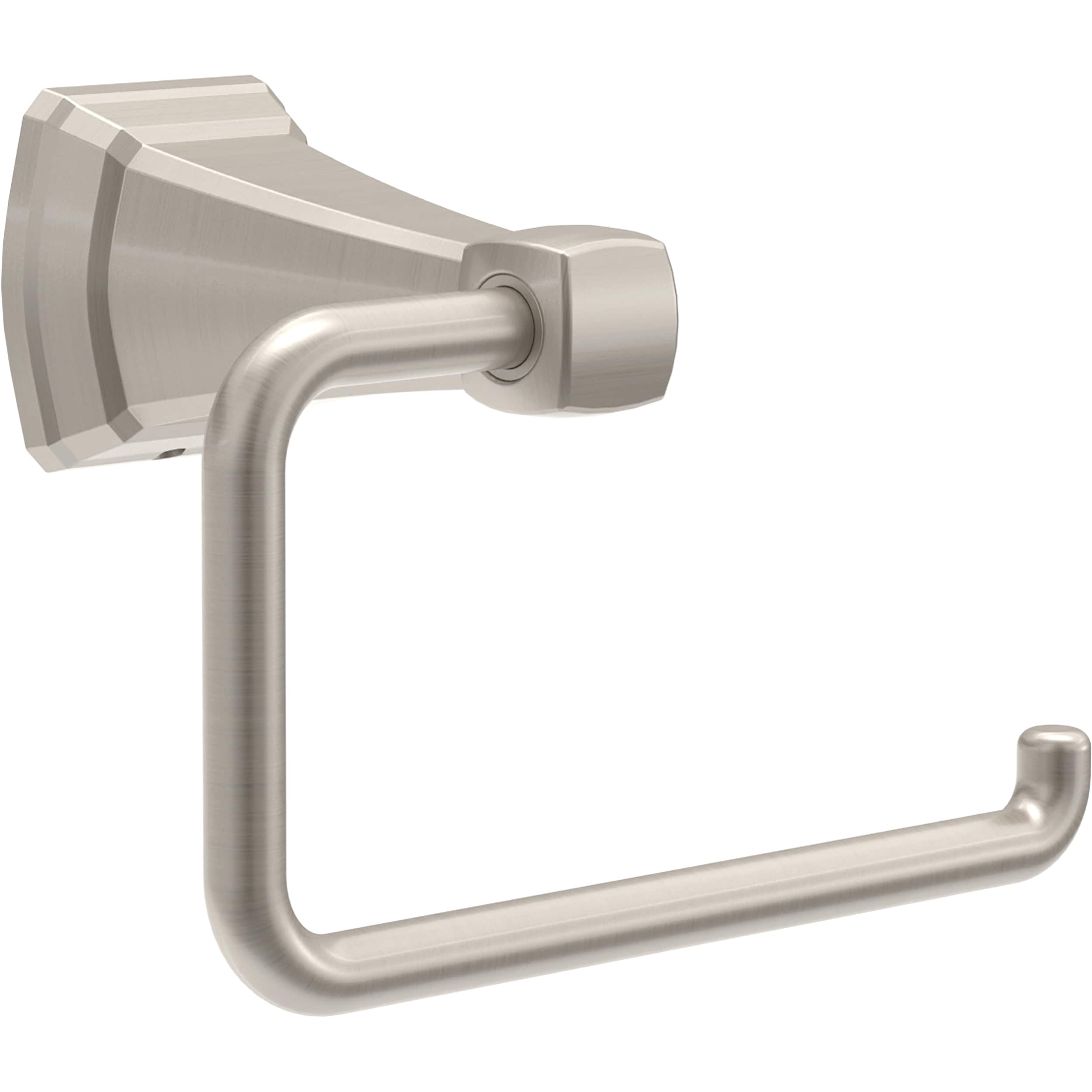 Delta KNX50-DN Knoxville Spotshield Brushed Nickel Wall mount Euro Toilet Paper Holder 1 -Rolls with Storage