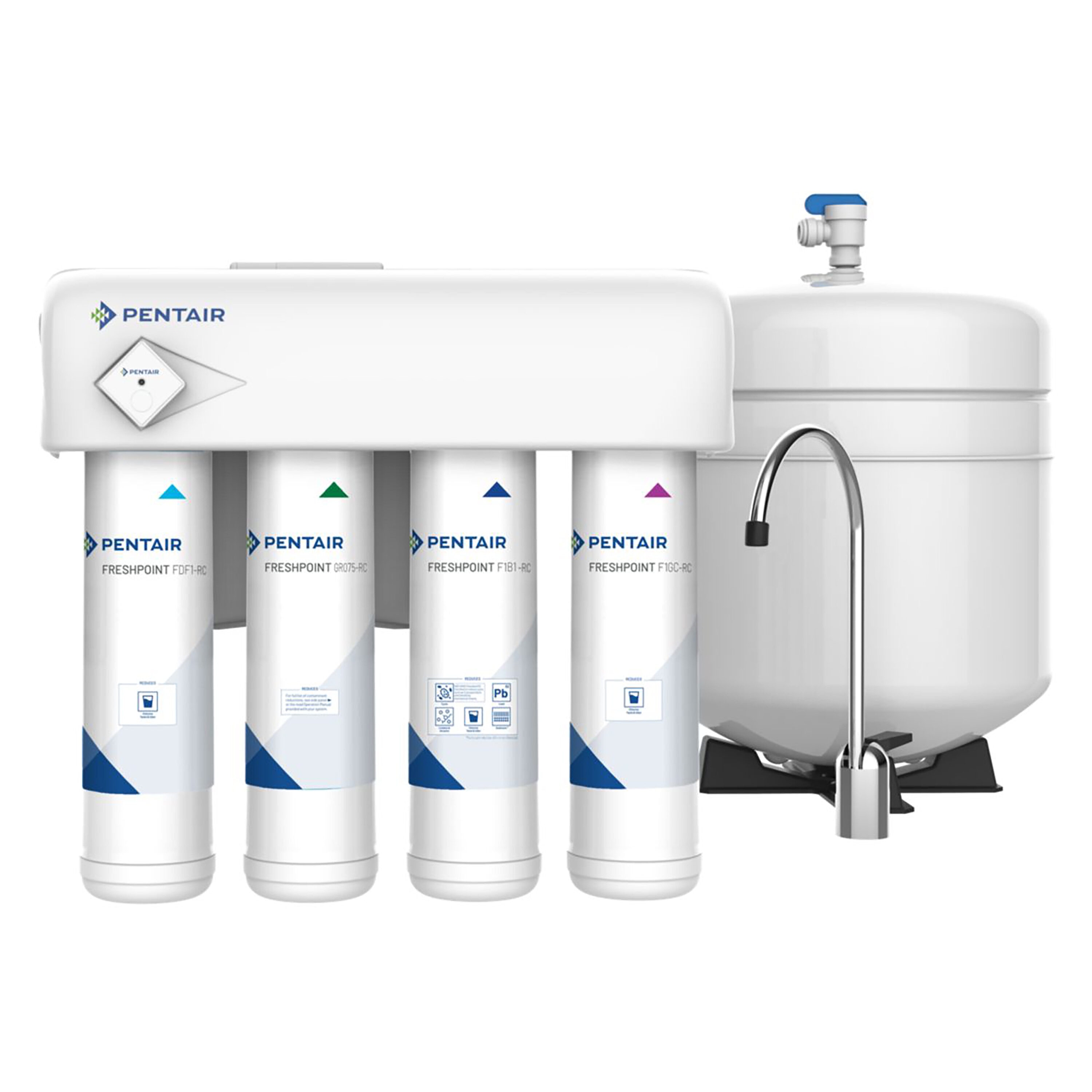 Activated Carbon Water Filter System, 4 filter stages for drinking water -  Viziotechnik