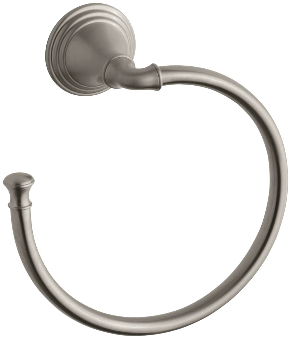 KOHLER 10557-BN Devonshire Vibrant Brushed Nickel Wall mount Single Towel Ring
